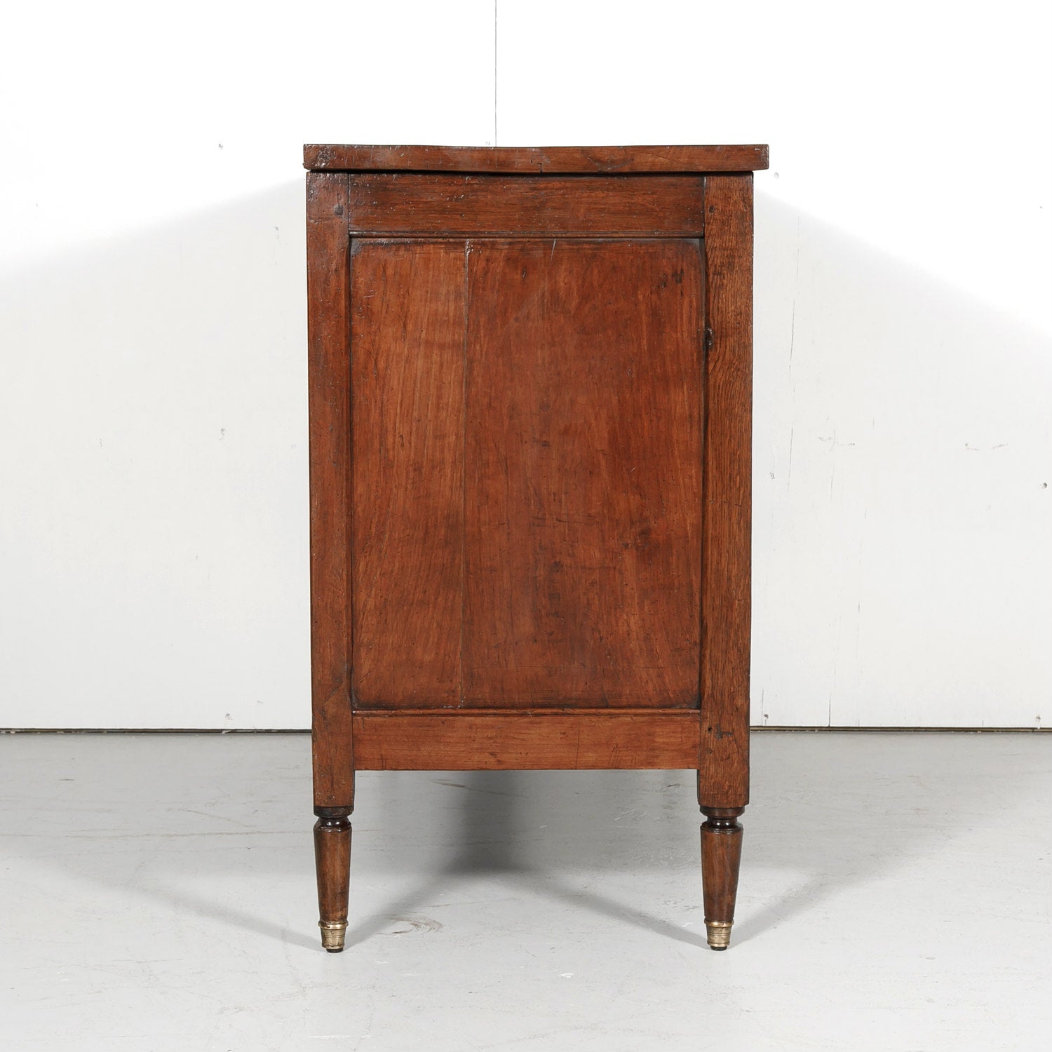 Mid-19th Century Petite French Louis XVI Style Walnut Commode with Inlay