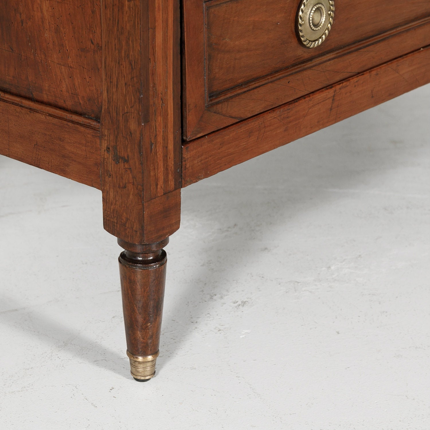 Mid-19th Century Petite French Louis XVI Style Walnut Commode with Inlay