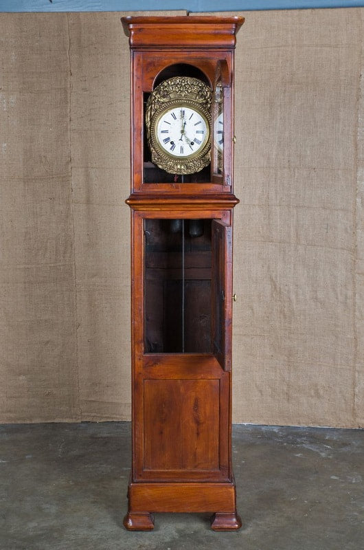 Antique French Louis Philippe Period Longcase Clock  