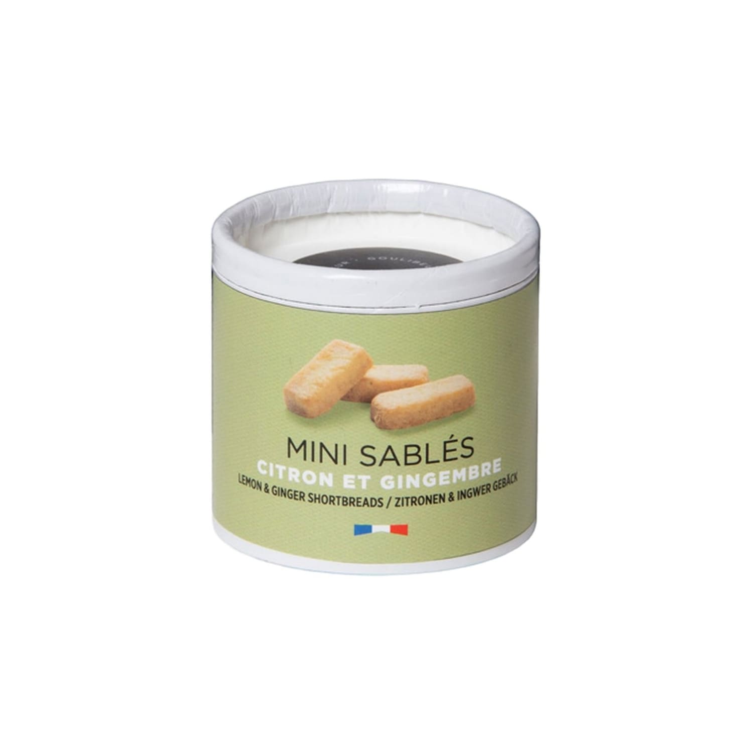 Goulibeur Lemon & Ginger Shortbread in Eco Tube