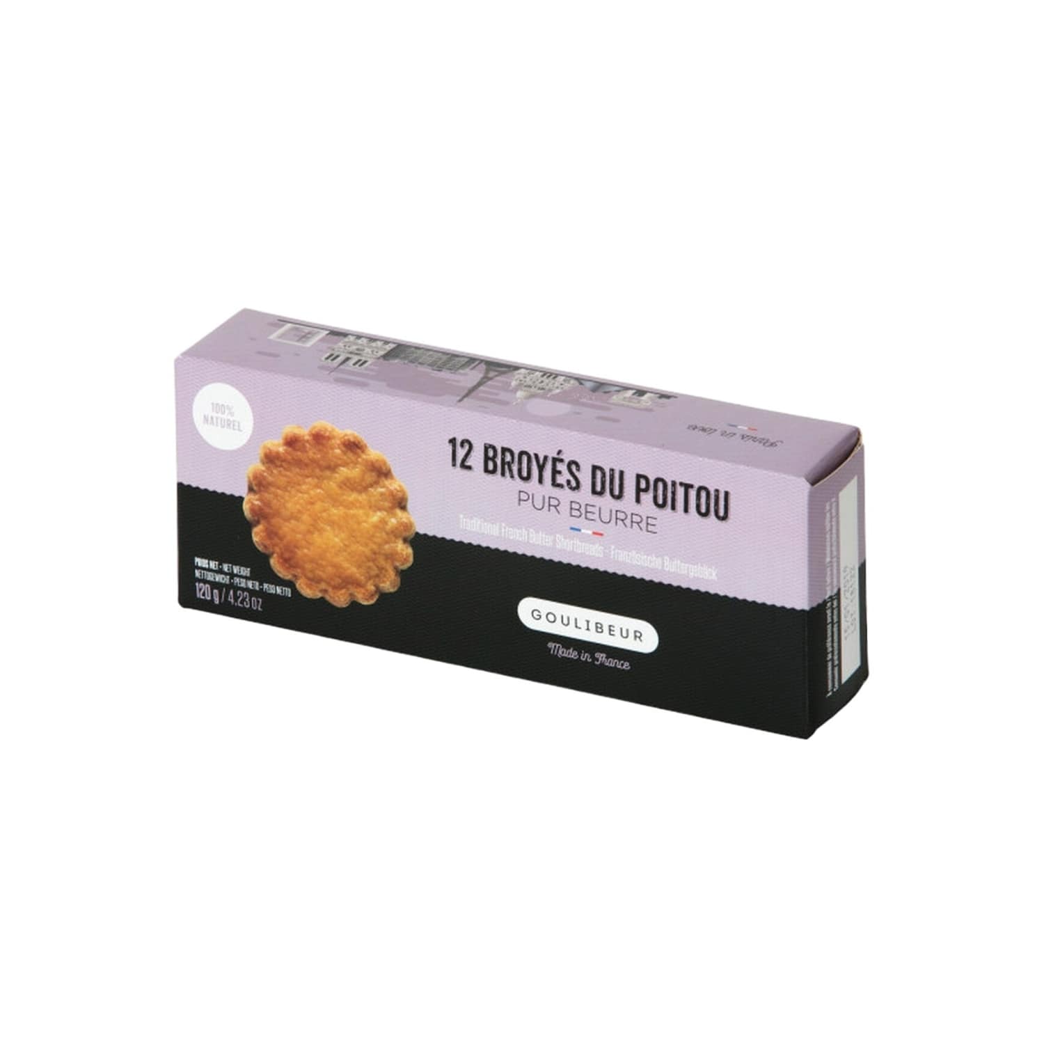 Goulibeur French Pure Butter Shortbread Biscuits, 4.2oz