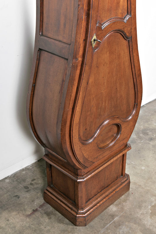 18th Century French Louis XV Period 8-Day Comtoise Walnut Clock 