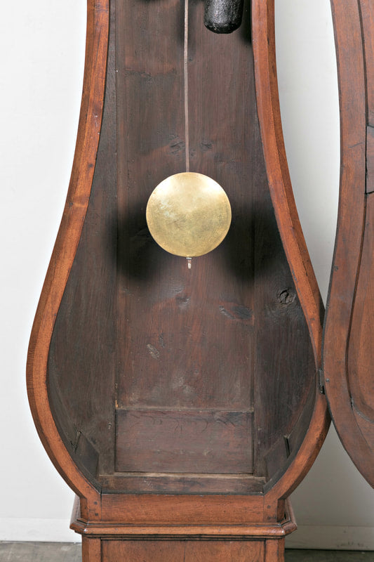 18th Century French Louis XV Period 8-Day Comtoise Walnut Clock 