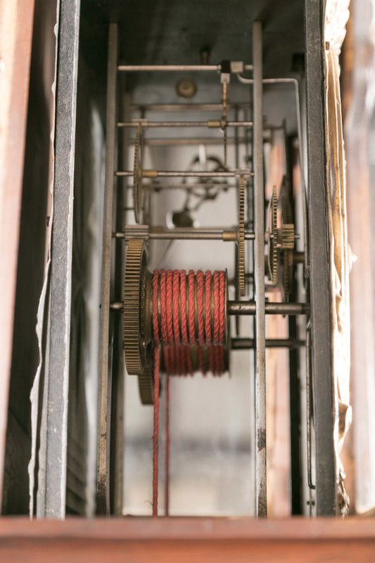 18th Century French Louis XV Period 8-Day Comtoise Walnut Clock 