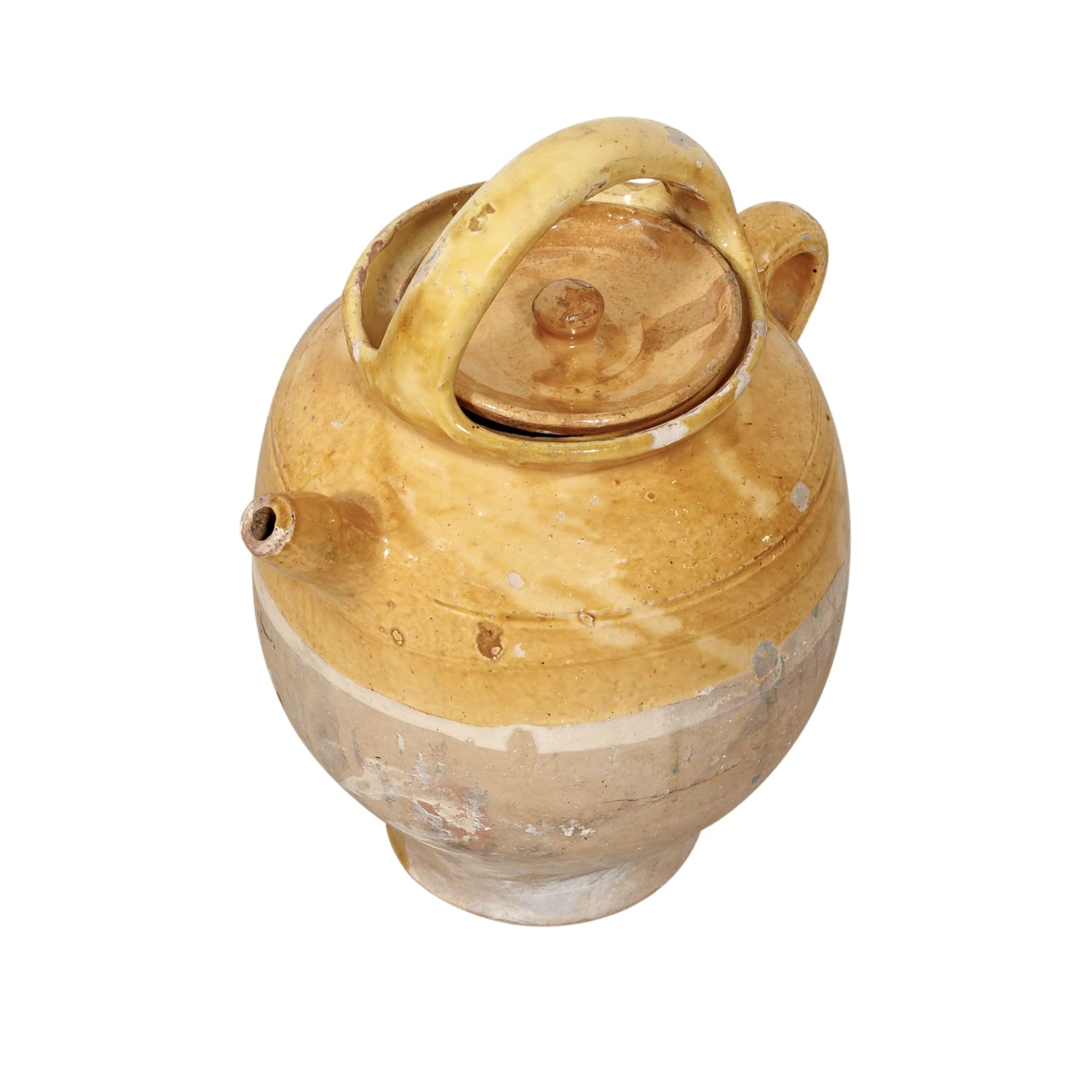 19th Century Antique French Cruche or Water Pitcher Complete with Lid