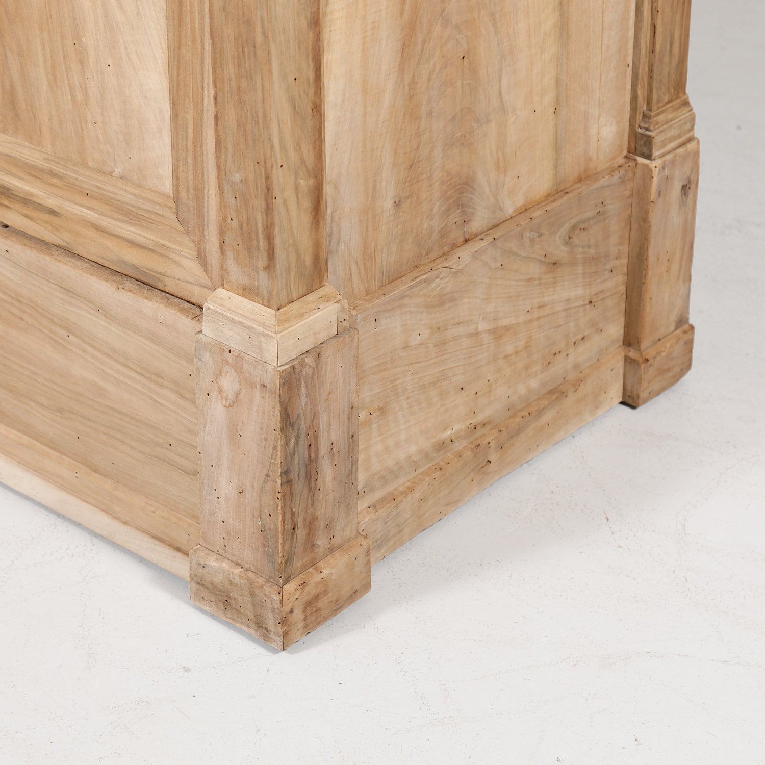 Monumental 18th Century French Directoire Period Bleached Walnut Placard or Wardrobe