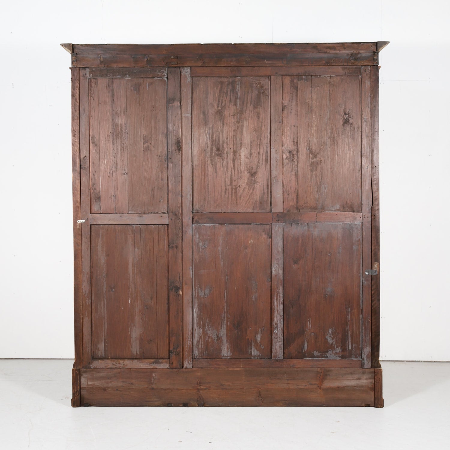 Monumental 18th Century French Directoire Period Bleached Walnut Placard or Wardrobe
