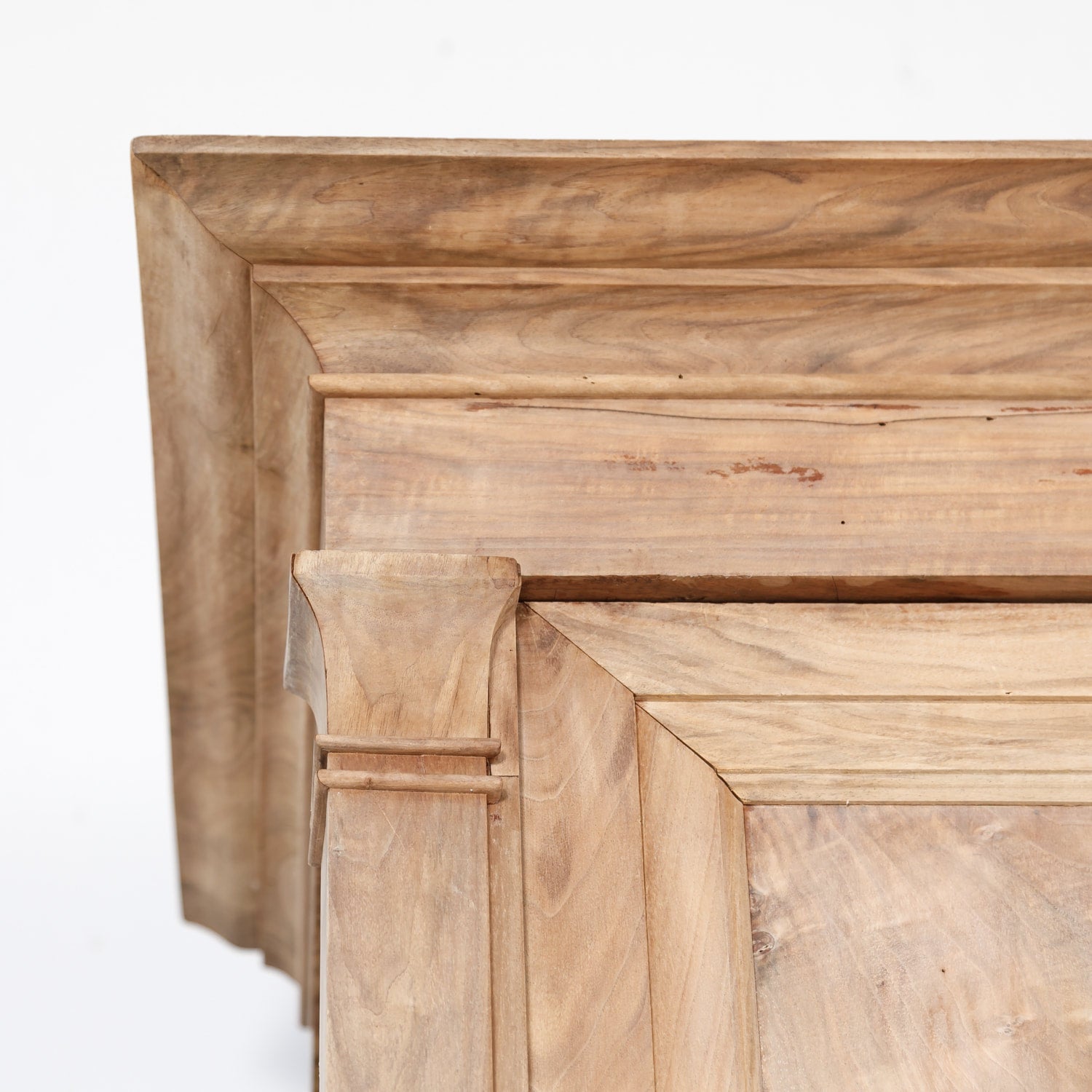 Monumental 18th Century French Directoire Period Bleached Walnut Placard or Wardrobe