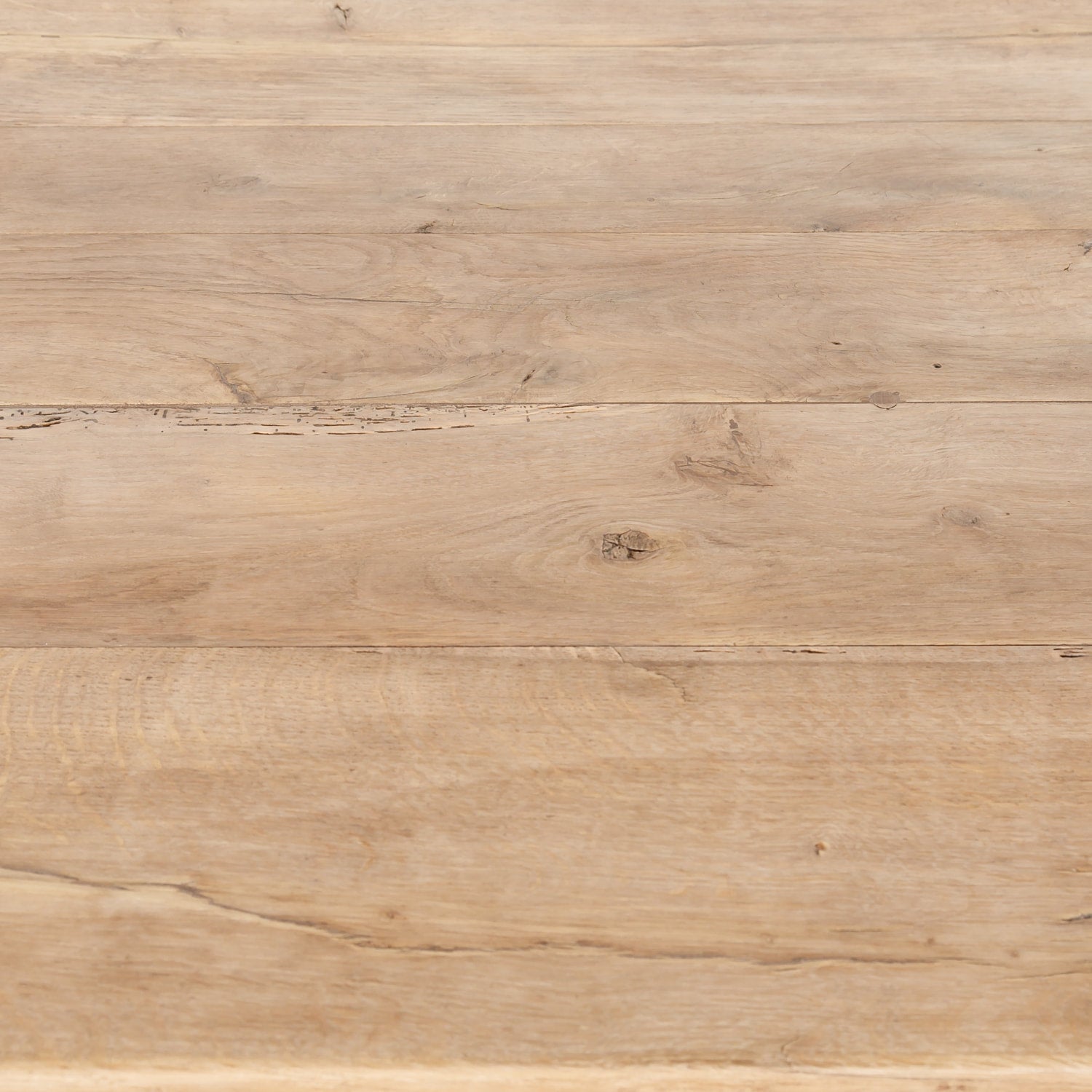 Antique French Washed Oak Normandy Monastery Trestle Table 