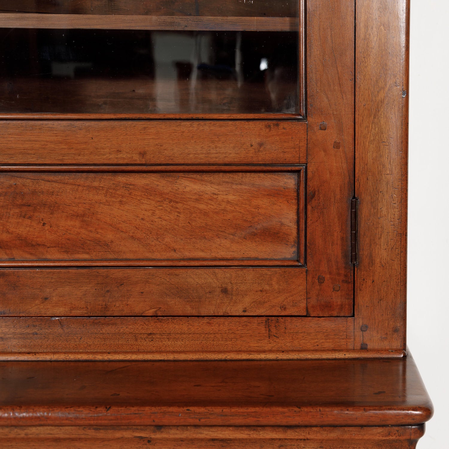 Monumental French Louis Philippe Period Lyonnais Bibliotheque or Bookcase