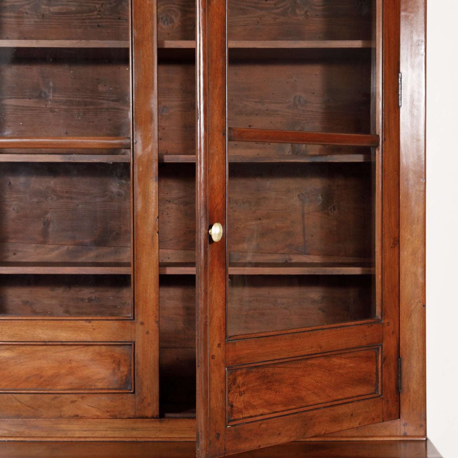 Monumental French Louis Philippe Period Lyonnais Bibliotheque or Bookcase