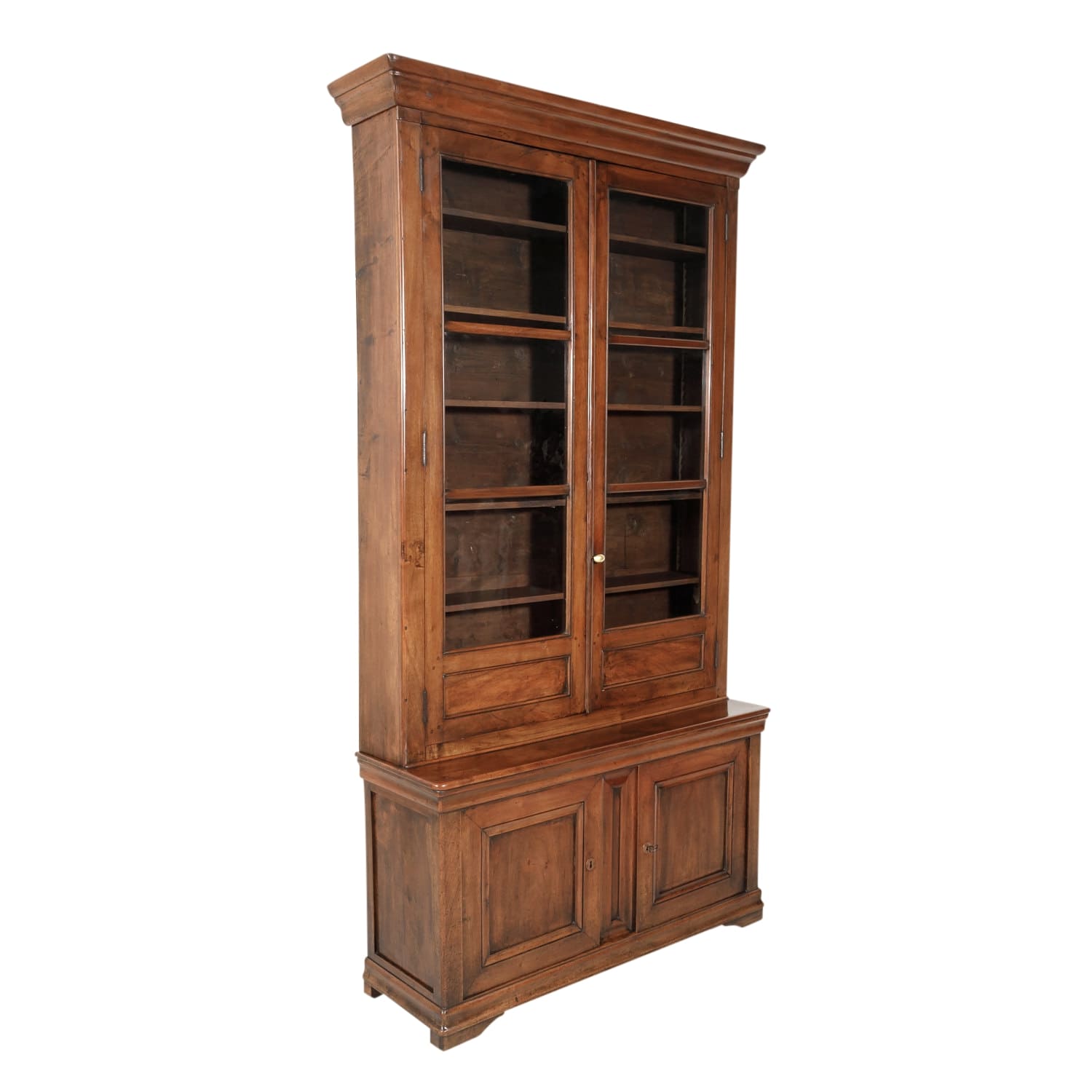 Monumental French Louis Philippe Period Lyonnais Bibliotheque or Bookcase
