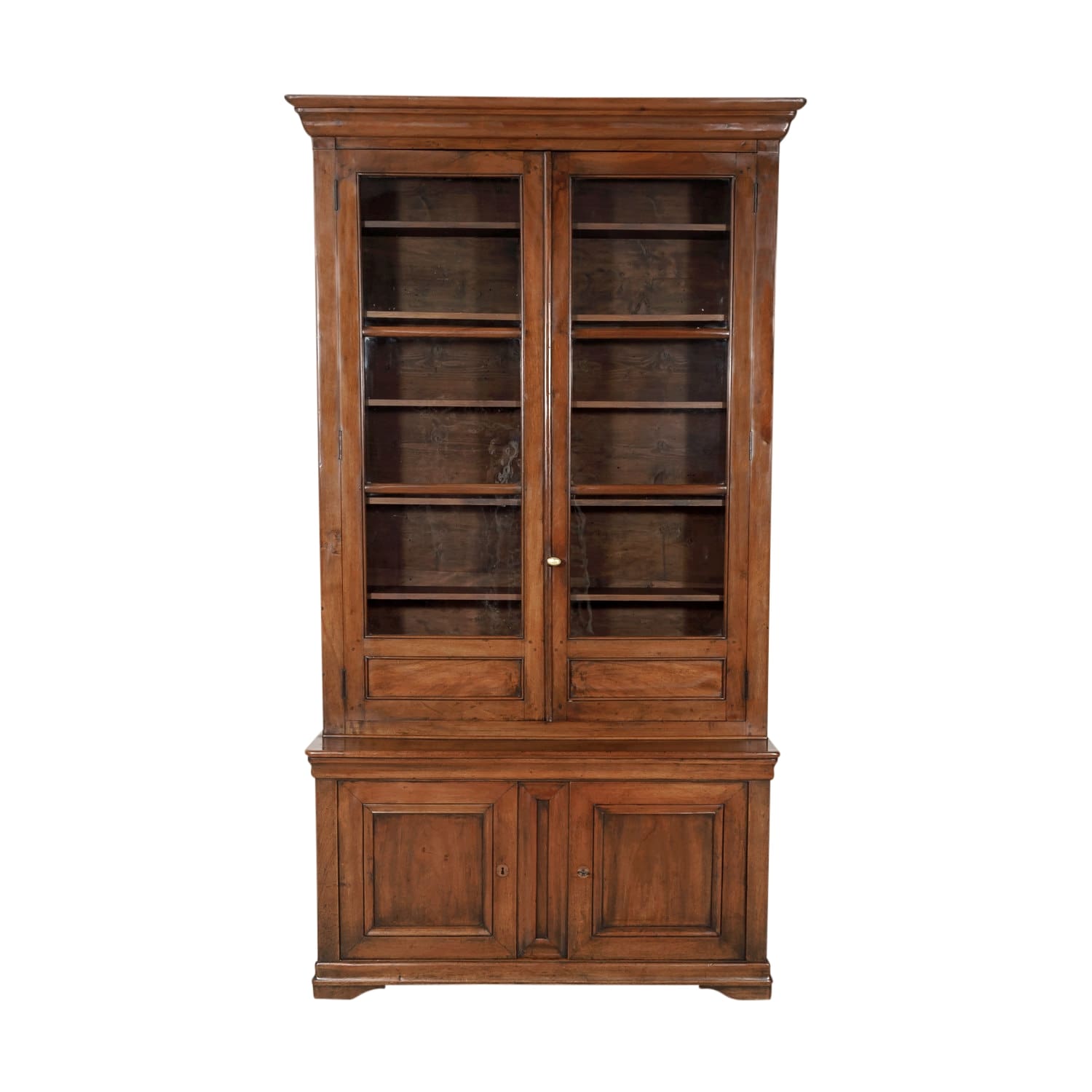 Monumental French Louis Philippe Period Lyonnais Bibliotheque or Bookcase