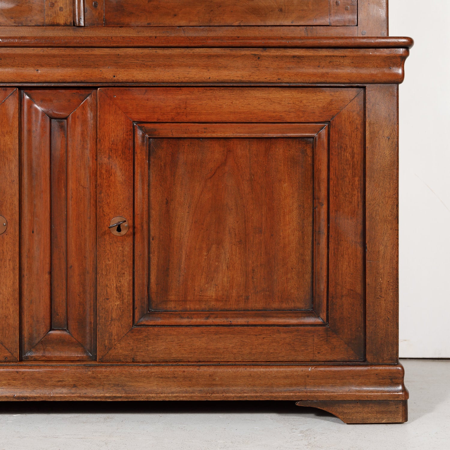 Monumental French Louis Philippe Period Lyonnais Bibliotheque or Bookcase