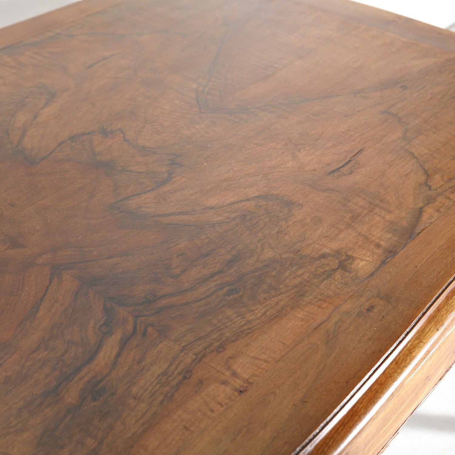 19th Century French Louis XV Walnut Bureau Plat or Writing Table