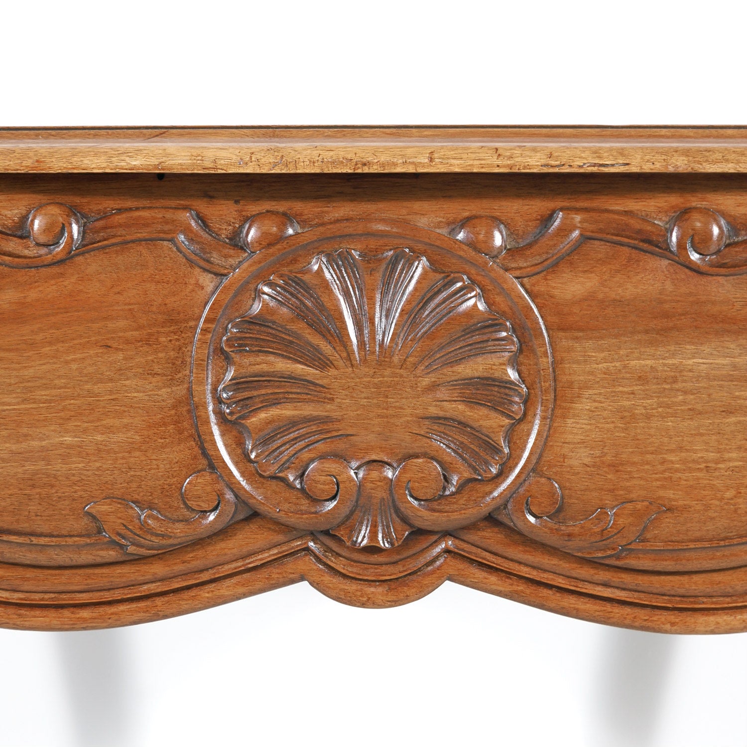 19th Century French Louis XV Walnut Bureau Plat or Writing Table