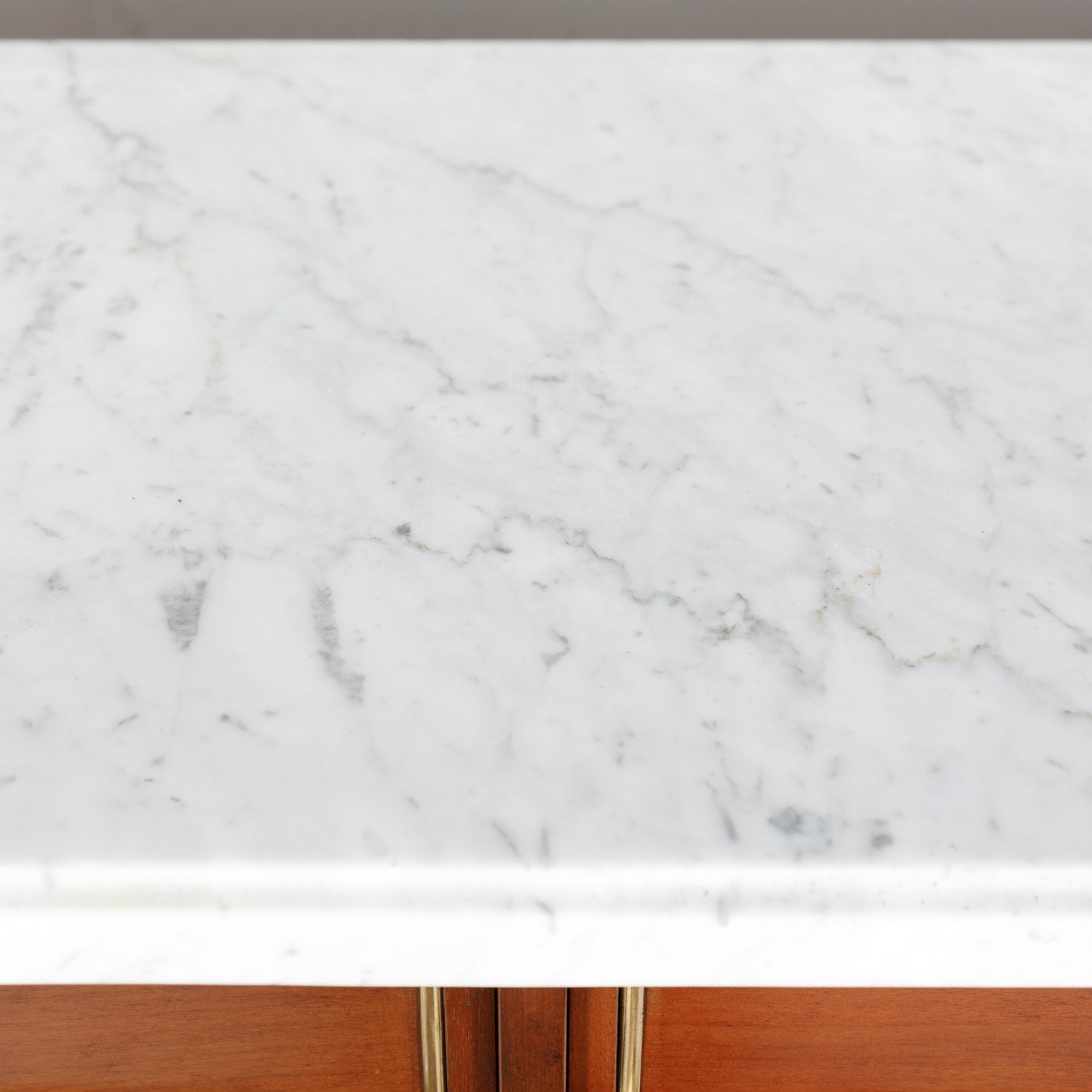 French Louis XVI Style Enfilade Buffet with Carrara Marble Top