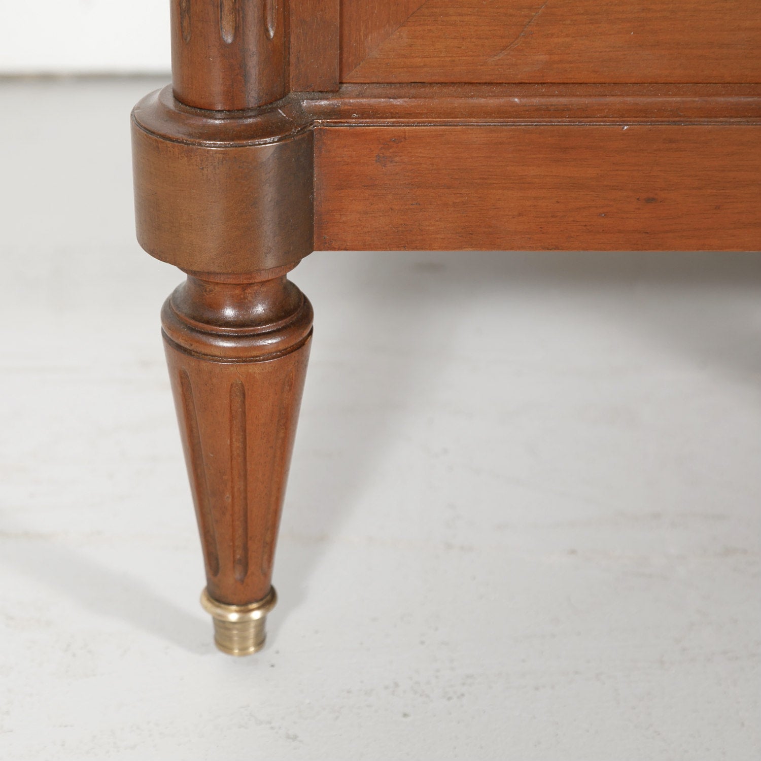 French Louis XVI Style Enfilade Buffet with Carrara Marble Top