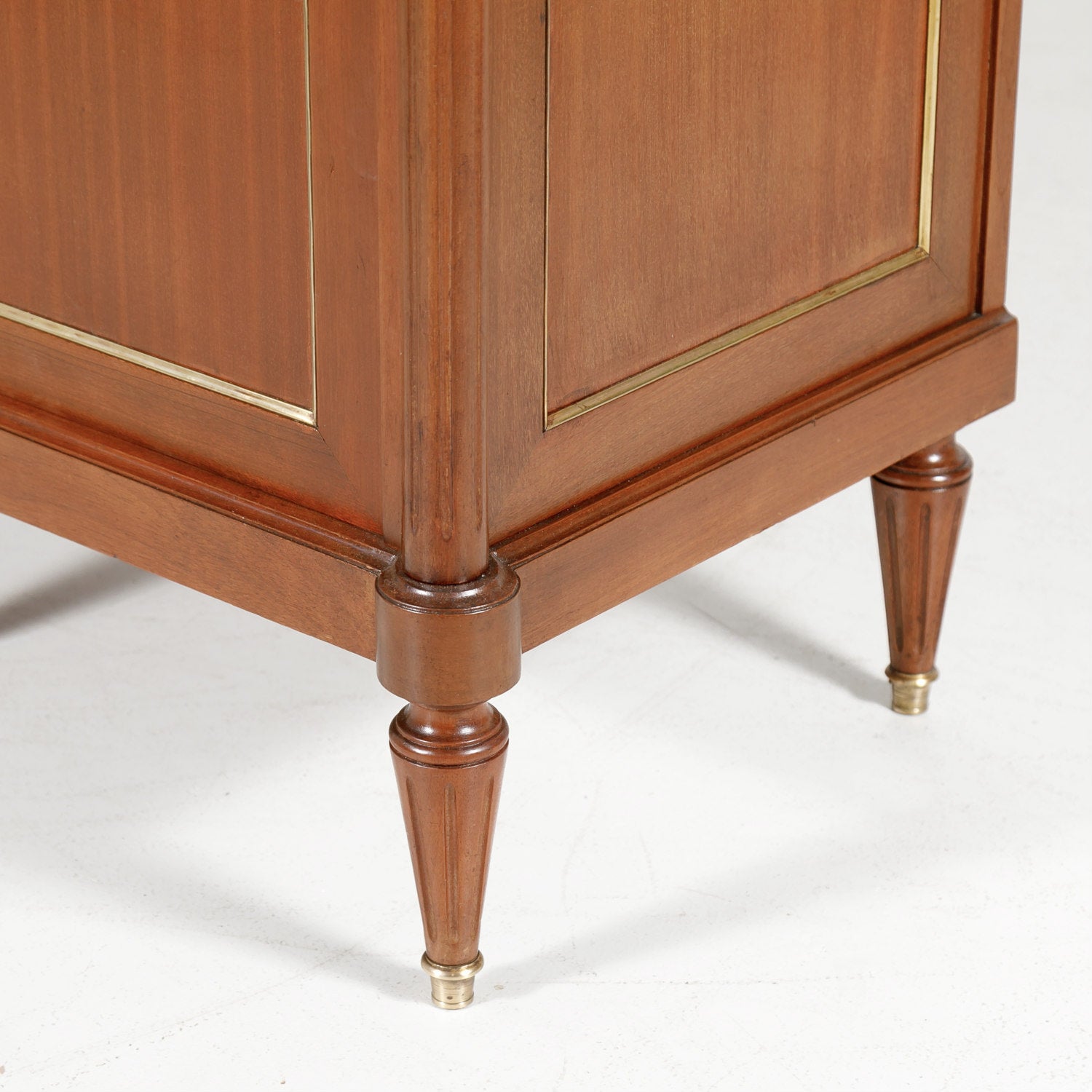 French Louis XVI Style Enfilade Buffet with Carrara Marble Top