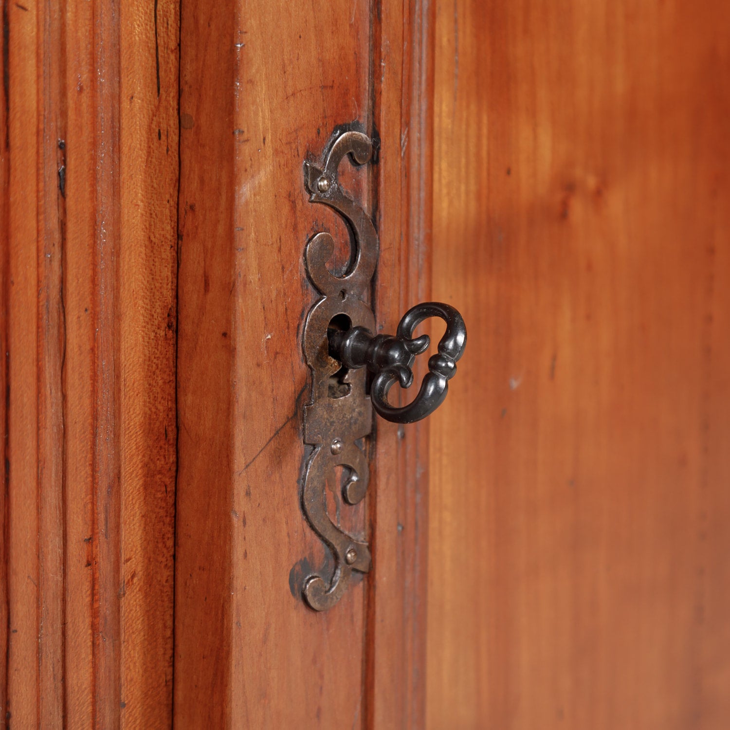 Antique Country French Directoire Style Solid Cherry Enfilade Buffet