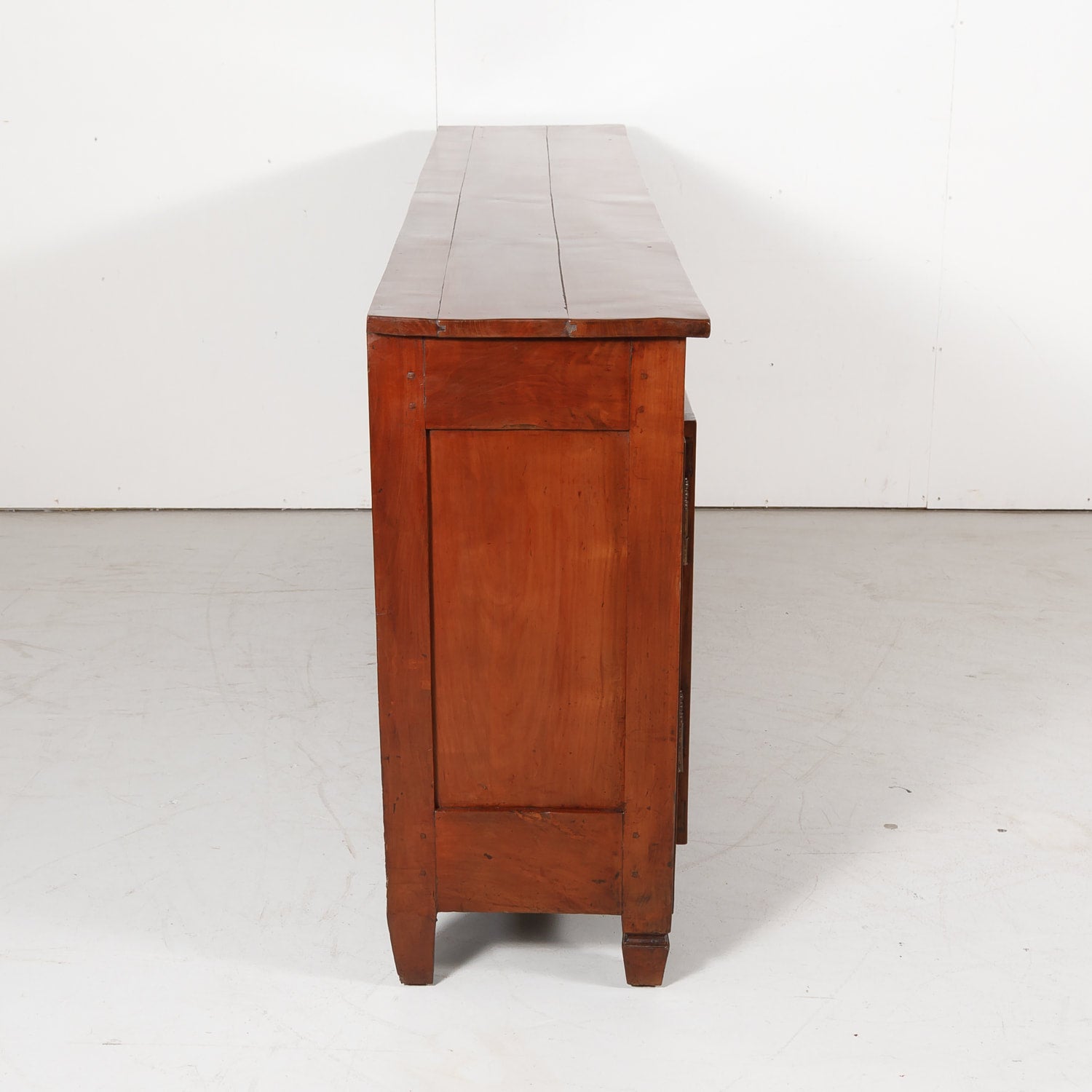 Antique Country French Directoire Style Solid Cherry Enfilade Buffet