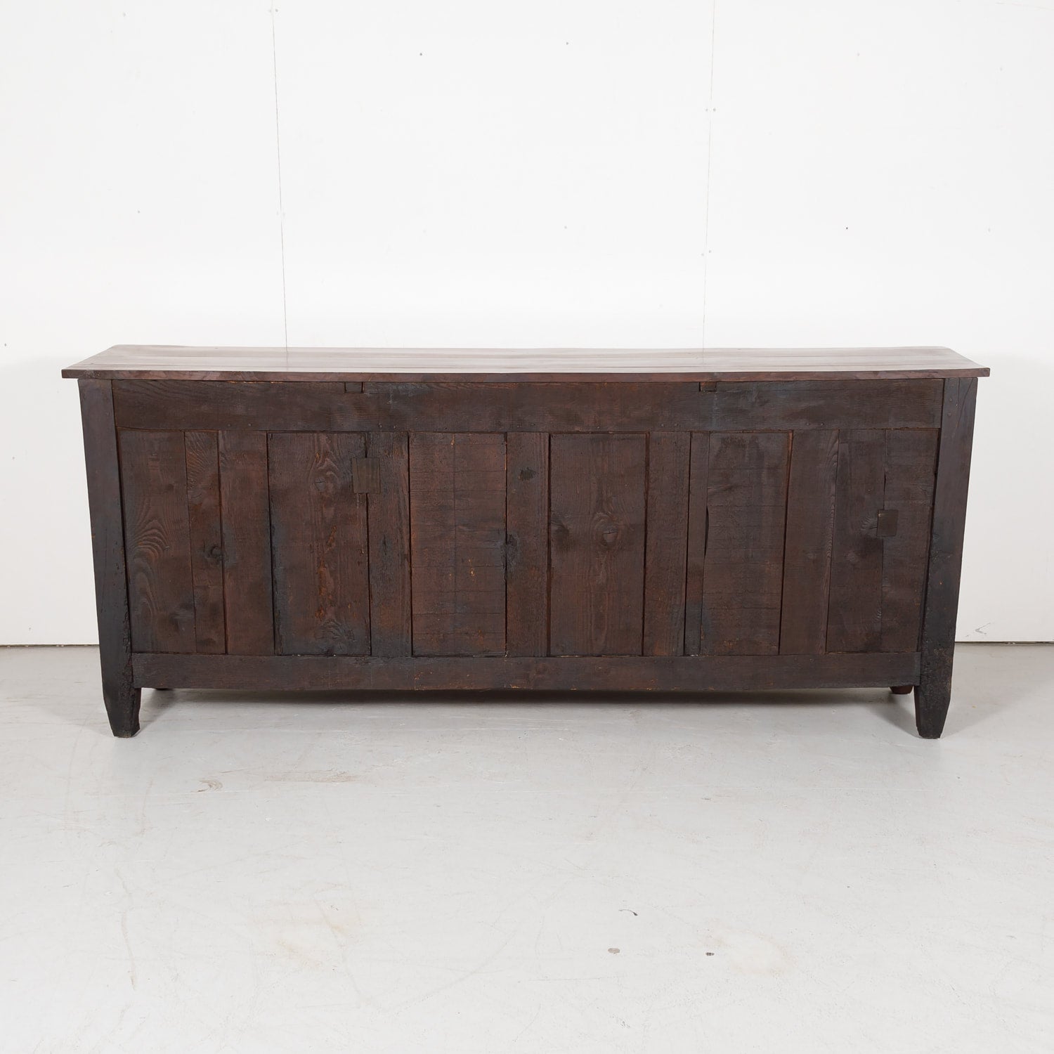 Antique Country French Directoire Style Solid Cherry Enfilade Buffet