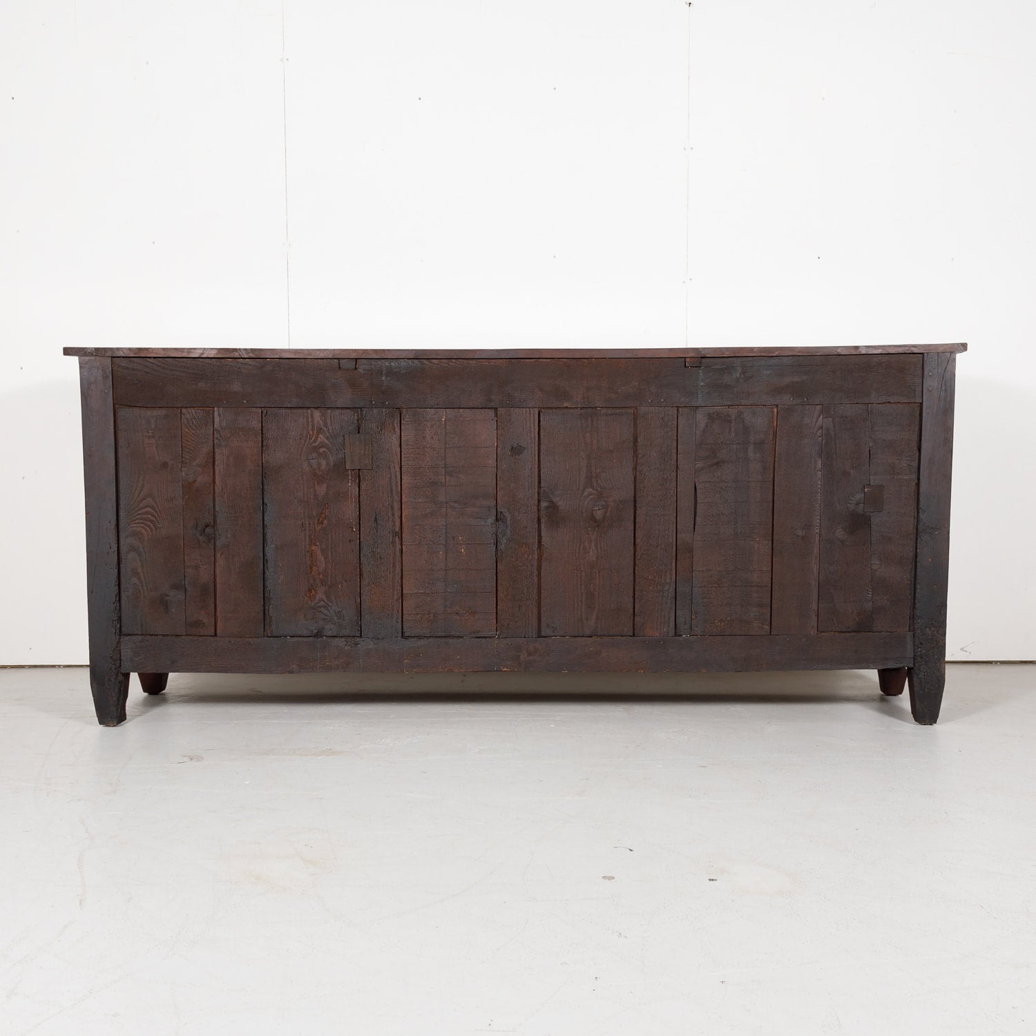 Antique Country French Directoire Style Solid Cherry Enfilade Buffet