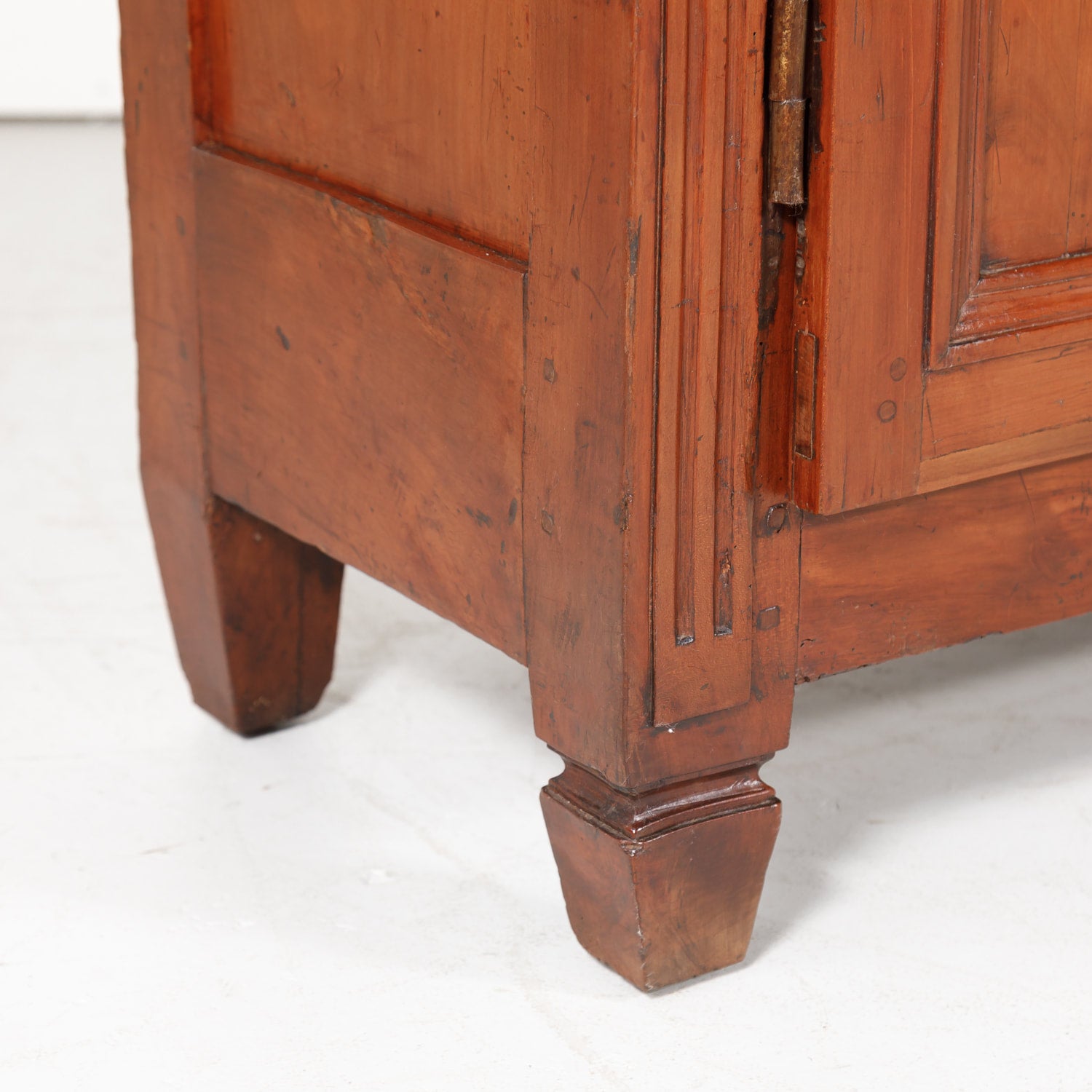 Antique Country French Directoire Style Solid Cherry Enfilade Buffet