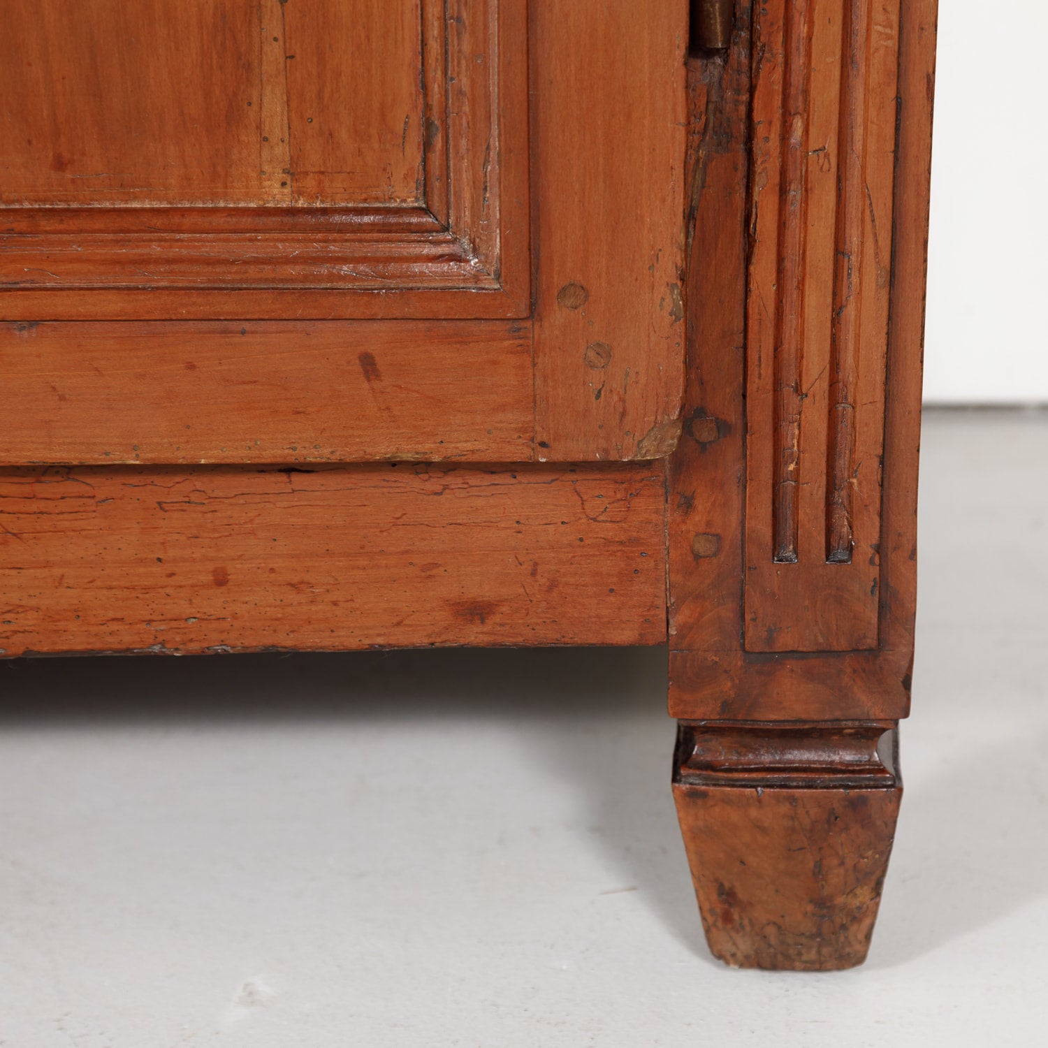 Antique Country French Directoire Style Solid Cherry Enfilade Buffet