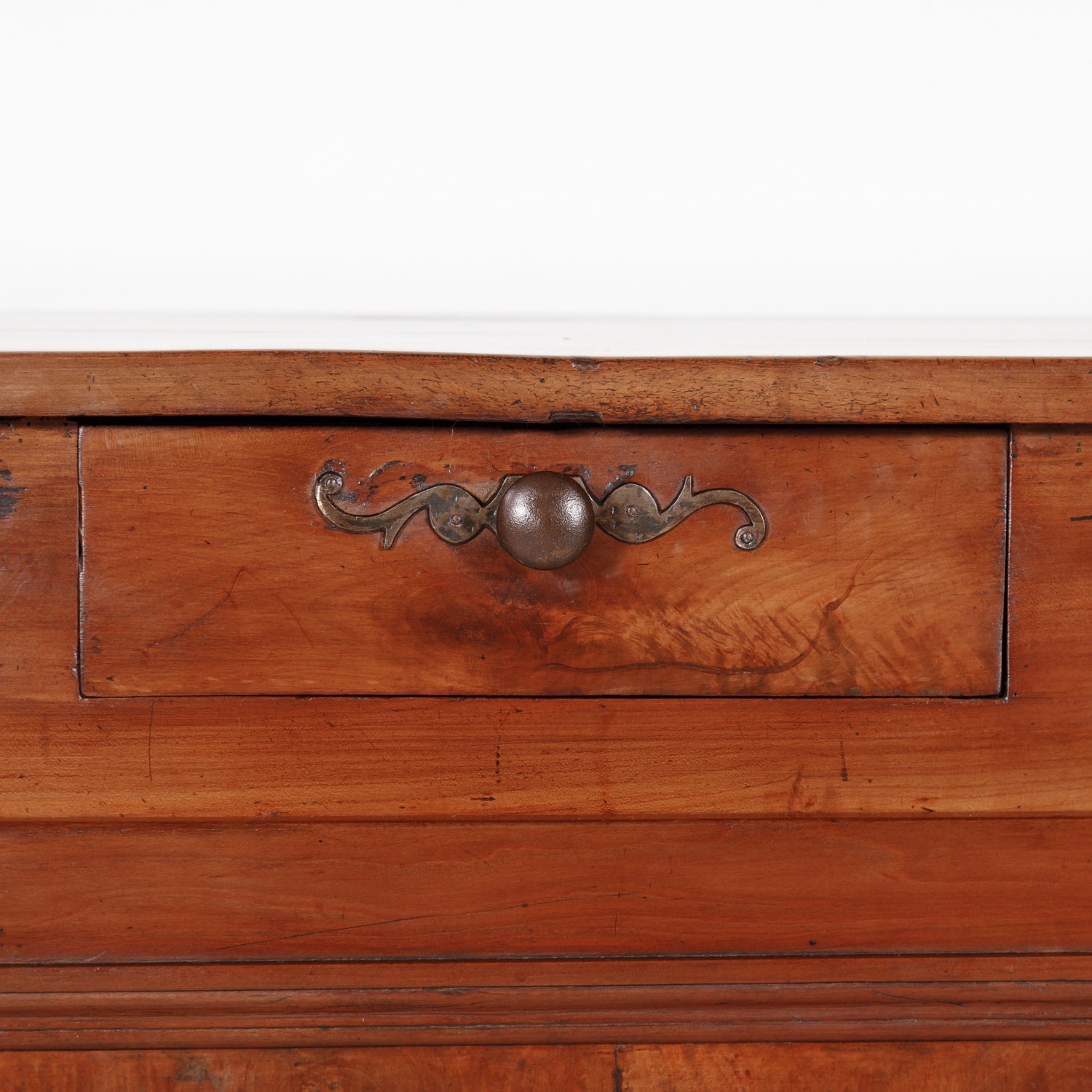 Antique Country French Directoire Style Solid Cherry Enfilade Buffet