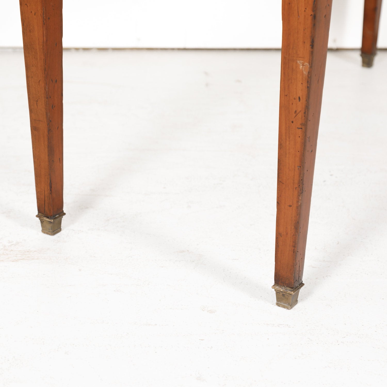 French Louis XVI Style Console in Walnut and Burled Walnut