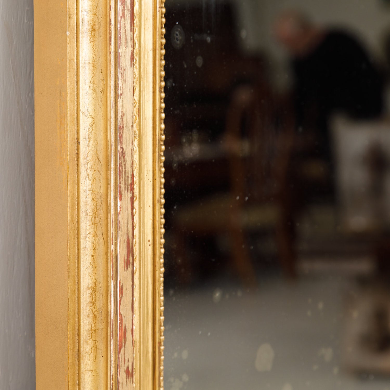 Antique French 19th Century Period Napoleon III Carved Giltwood Mirror