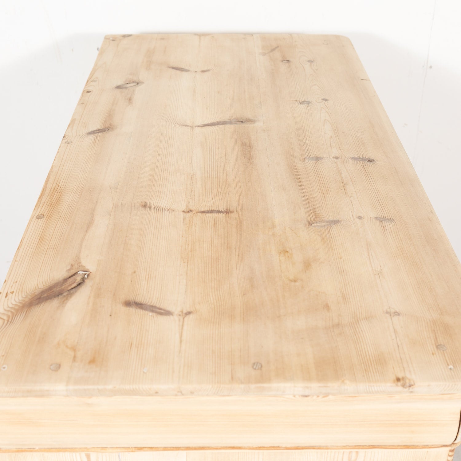 Antique French Louis Philippe Style Bleached Pine Commode