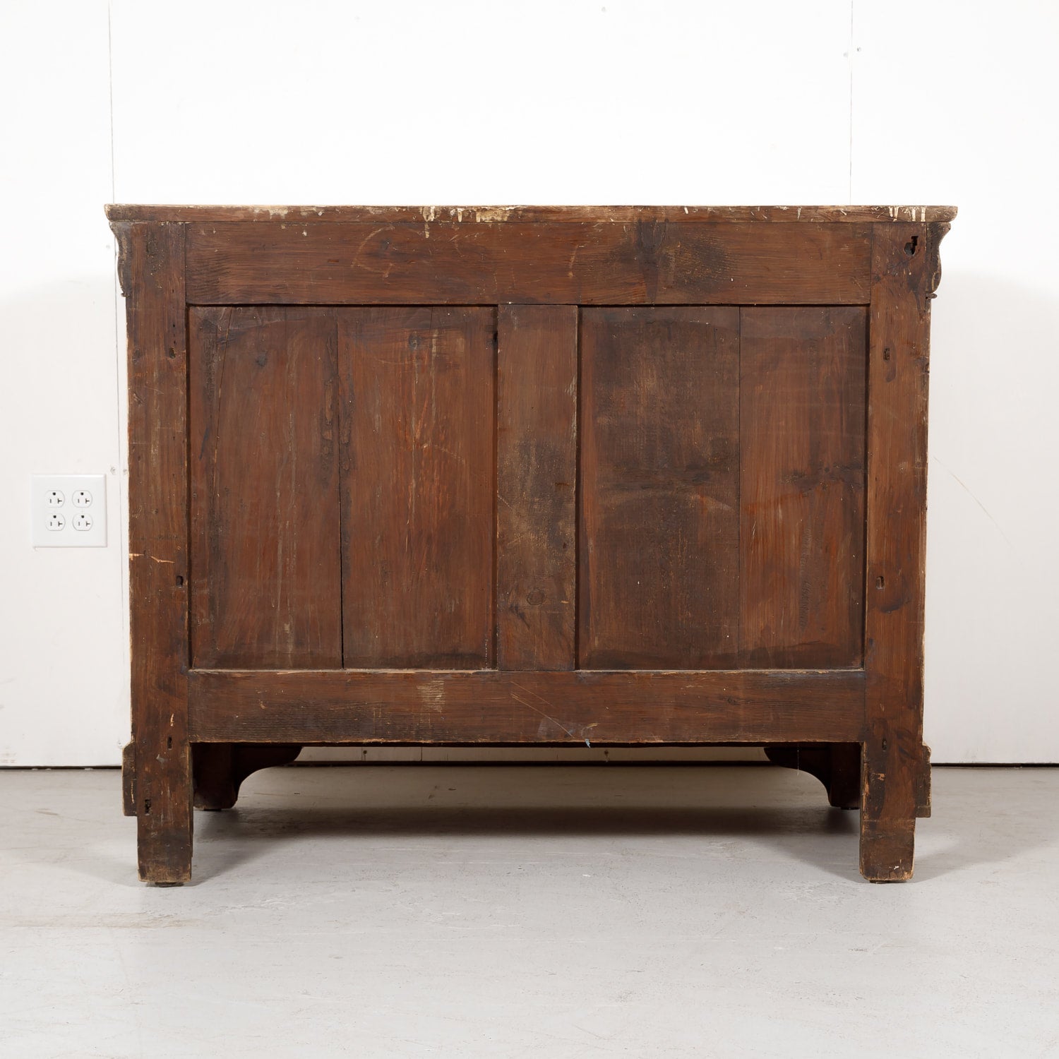 Antique French Louis Philippe Style Bleached Pine Commode