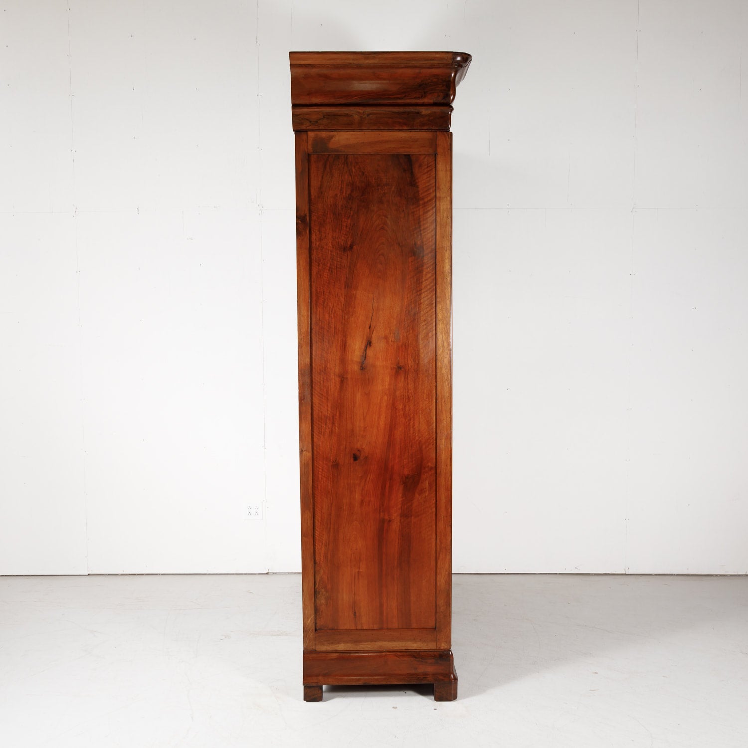 Monumental Louis Philippe Period Solid Walnut Lyonnaise Armoire