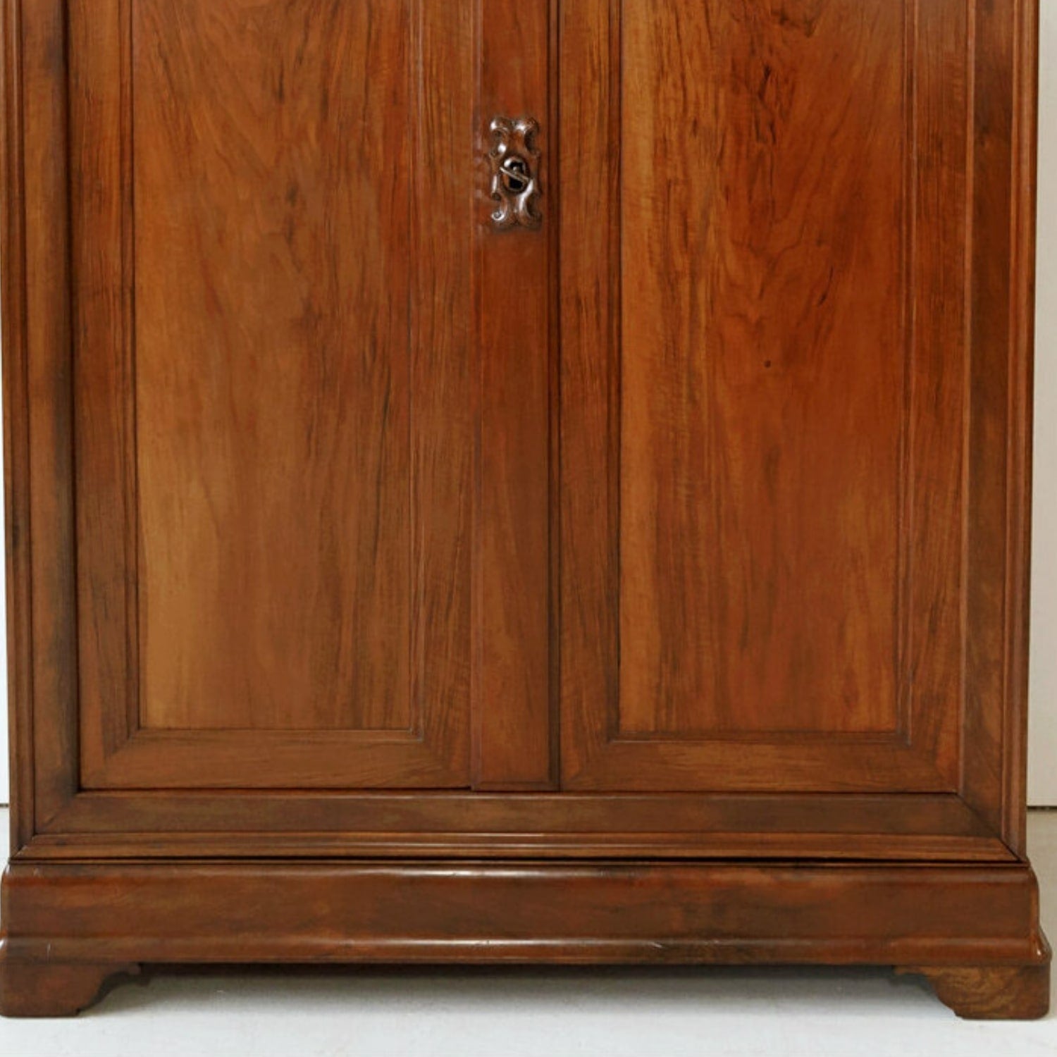 Monumental Louis Philippe Period Solid Walnut Lyonnaise Armoire