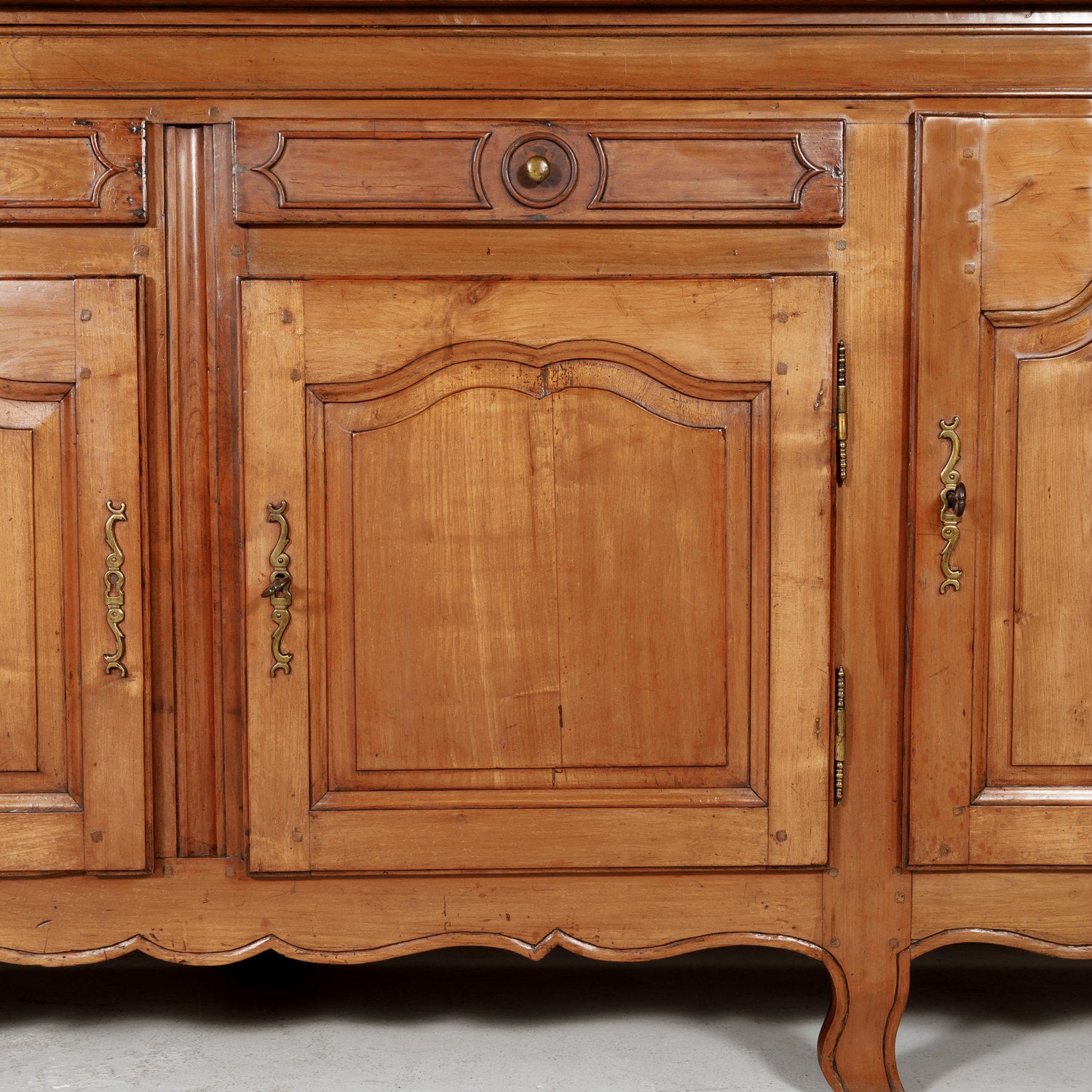 Early 19th Century French Country Louis XV Style Cherry Enfilade Buffet 