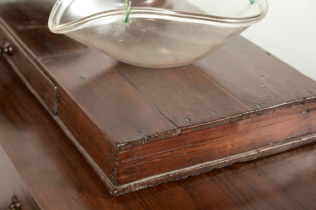 Rare 19th Century French Salt Scale with Walnut Base 