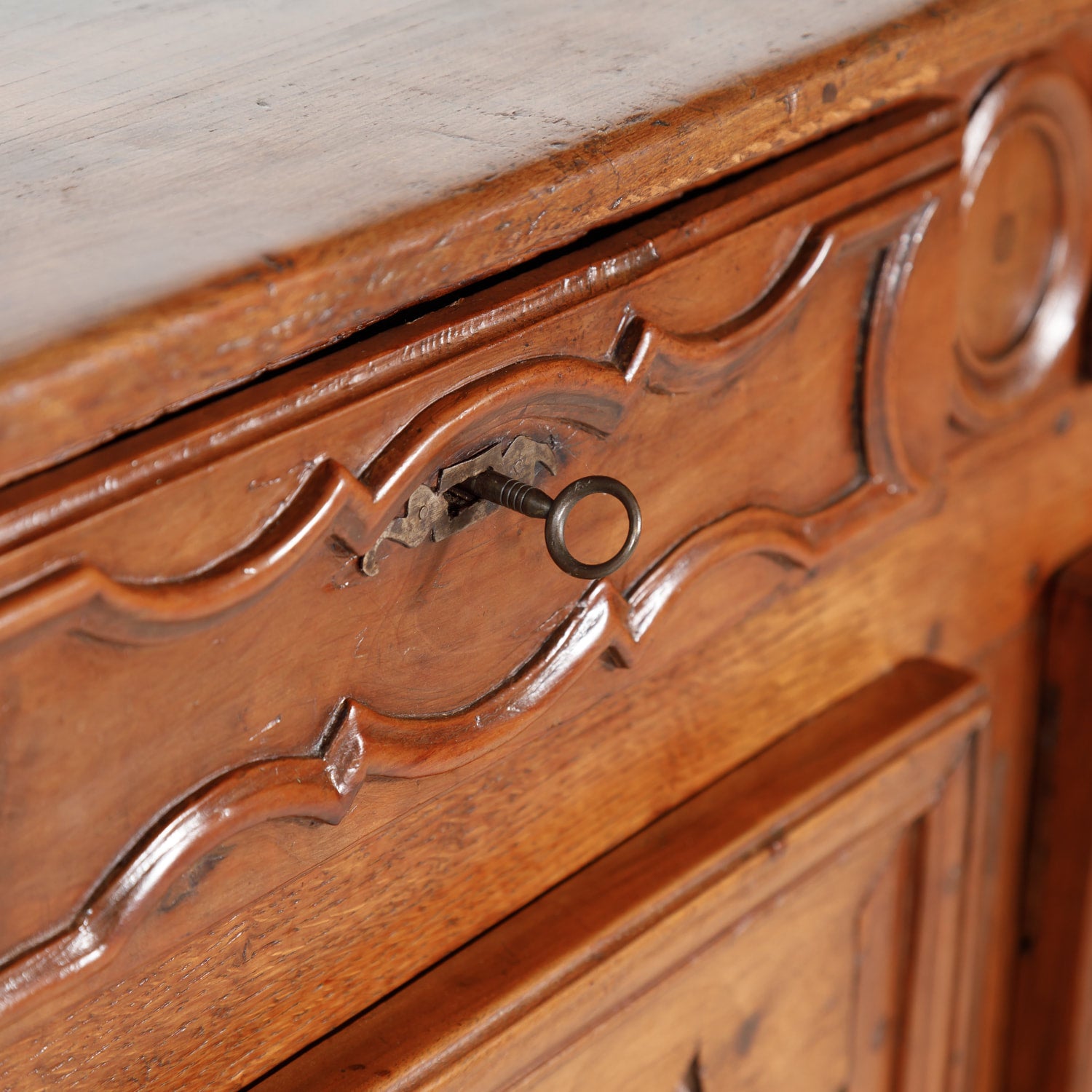 French Country 3 Doors 3 Drawers Louis XV Enfilade Buffet