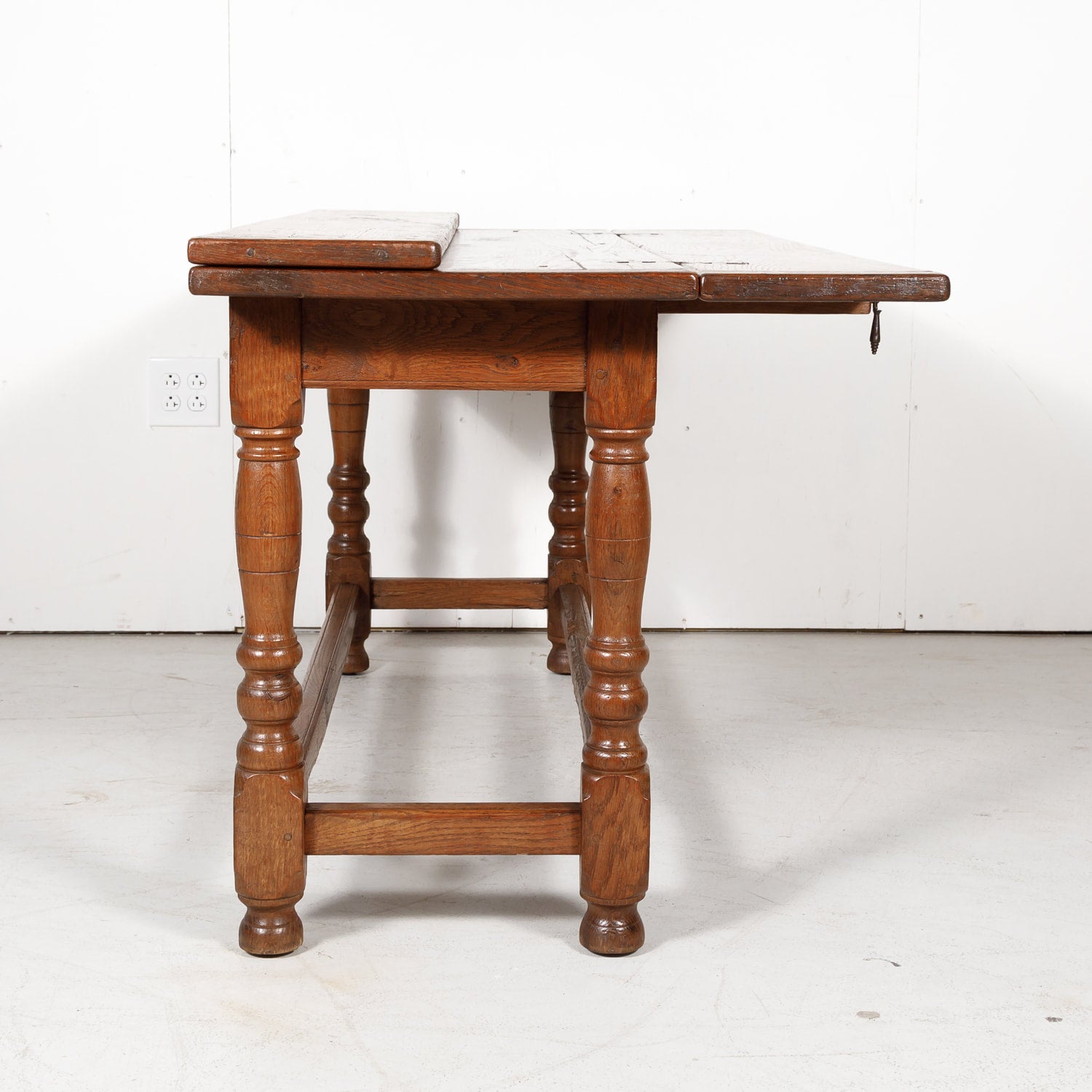 19th Century French Louis Philippe Style Flip Top Pantry Table