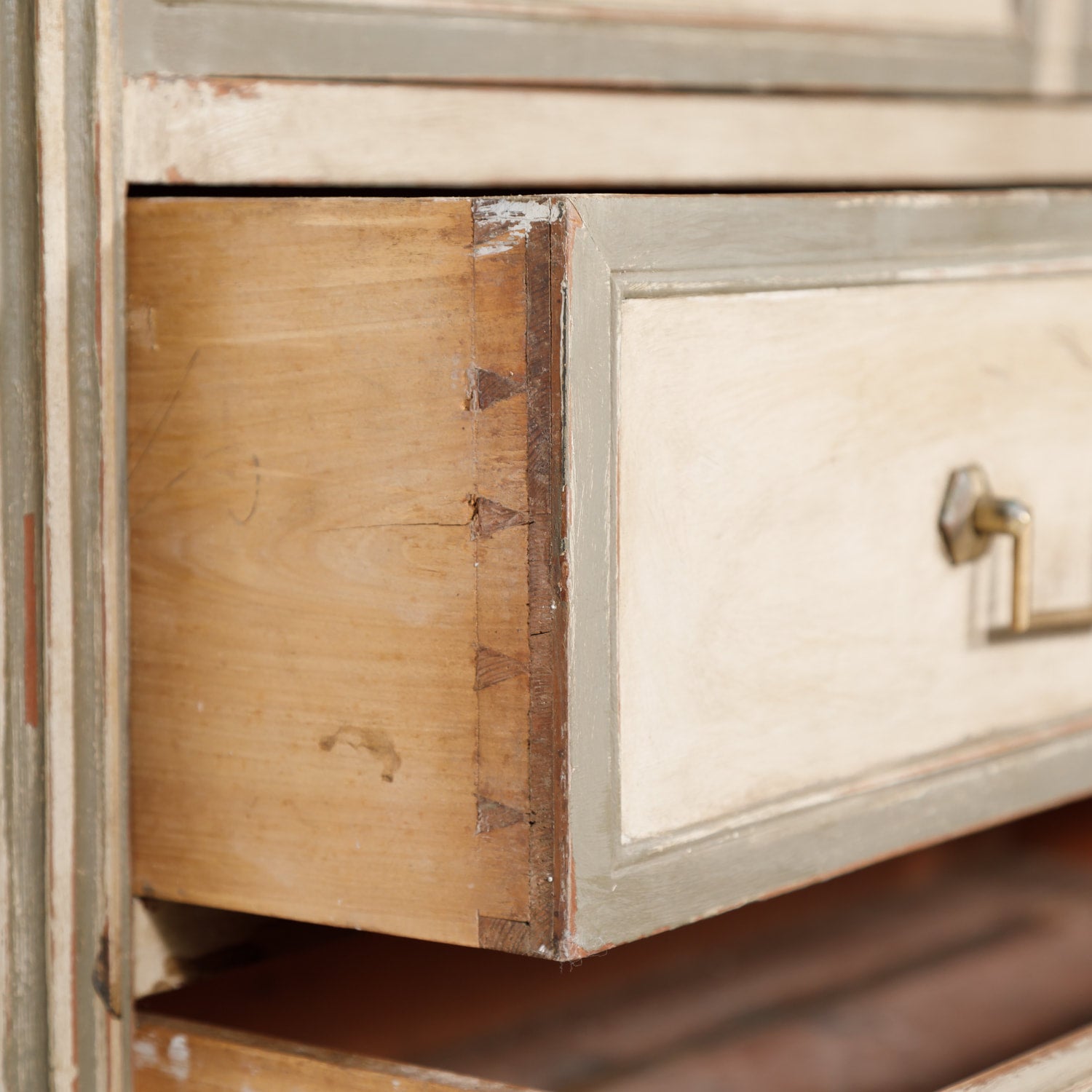 French 19th Century Louis XVI Style Painted Three-Drawer Commode