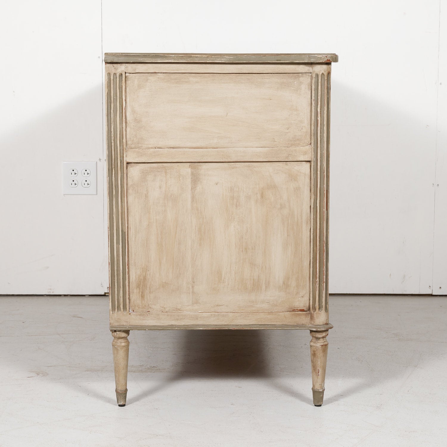 French 19th Century Louis XVI Style Painted Three-Drawer Commode