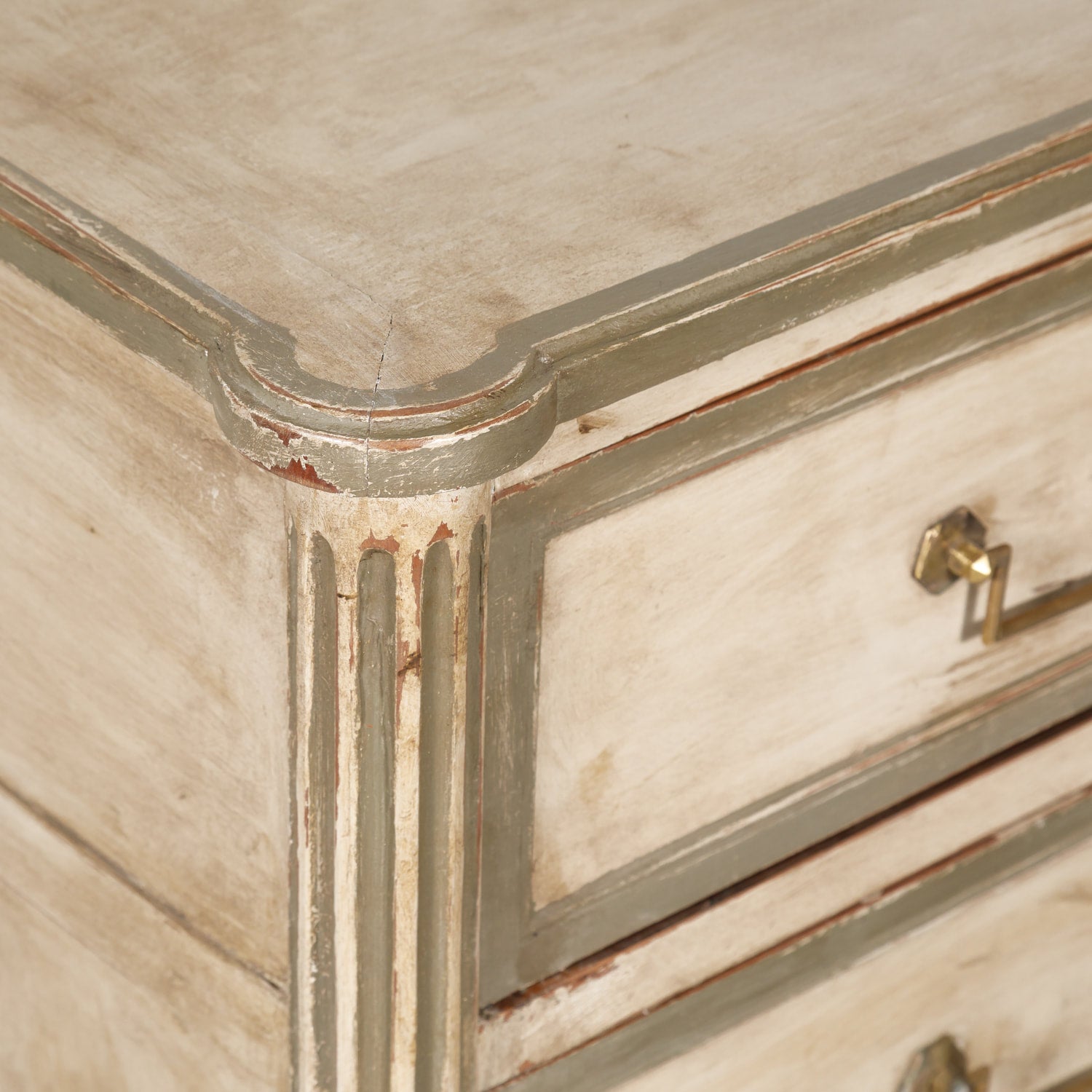 French 19th Century Louis XVI Style Painted Three-Drawer Commode