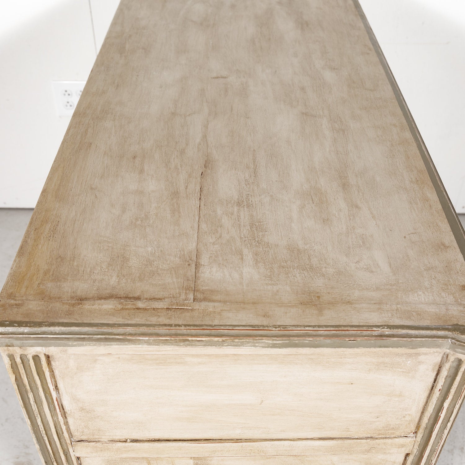 French 19th Century Louis XVI Style Painted Three-Drawer Commode