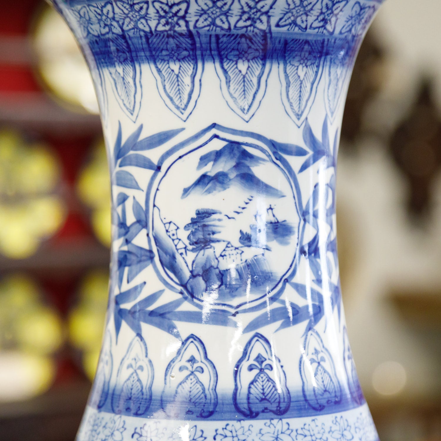 Large Chinese Blue and White Vase