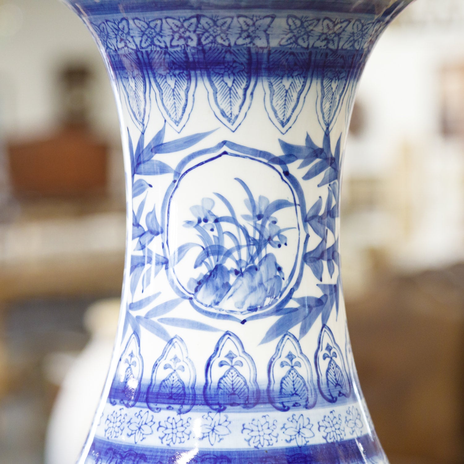 Large Chinese Blue and White Vase