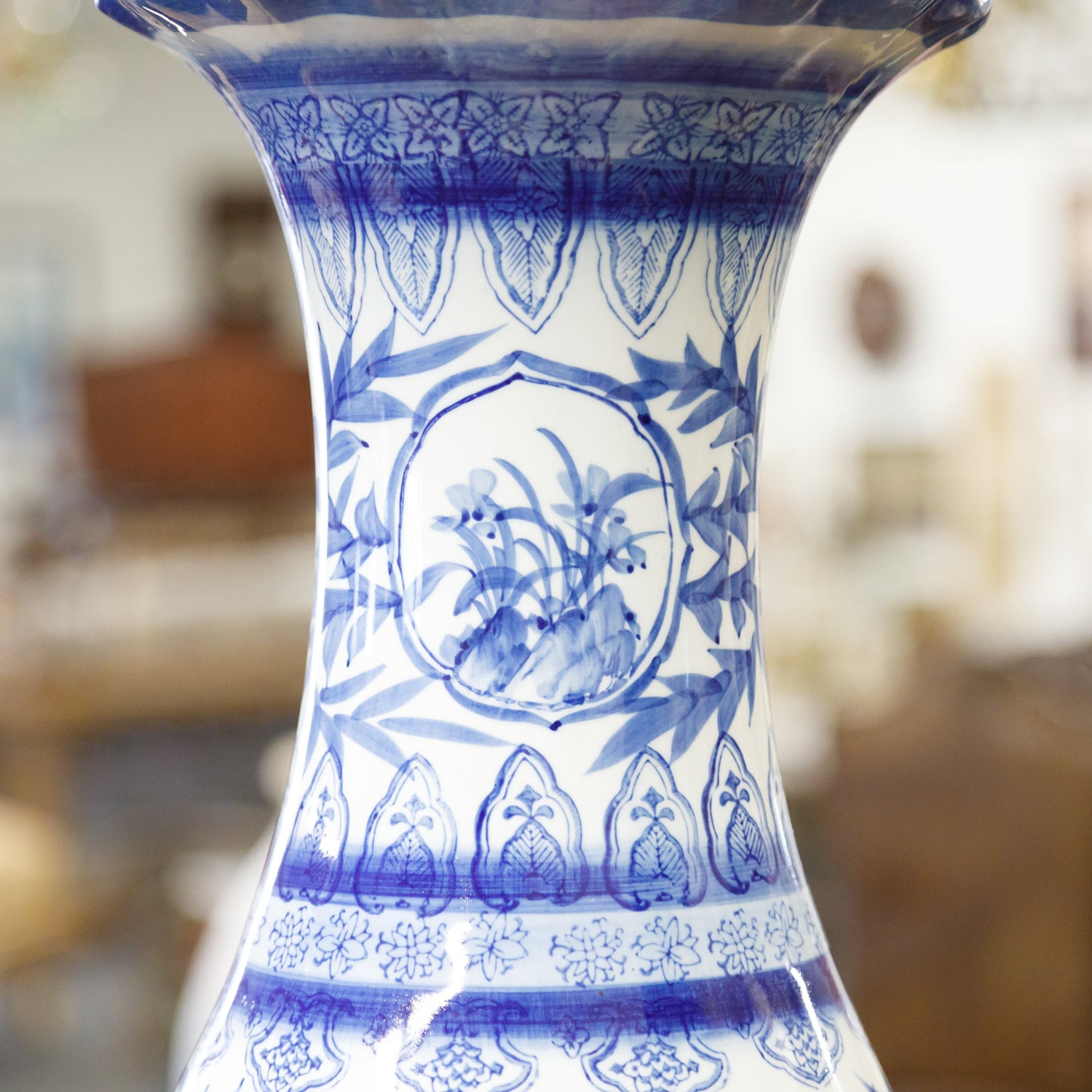 Large Chinese Blue and White Vase