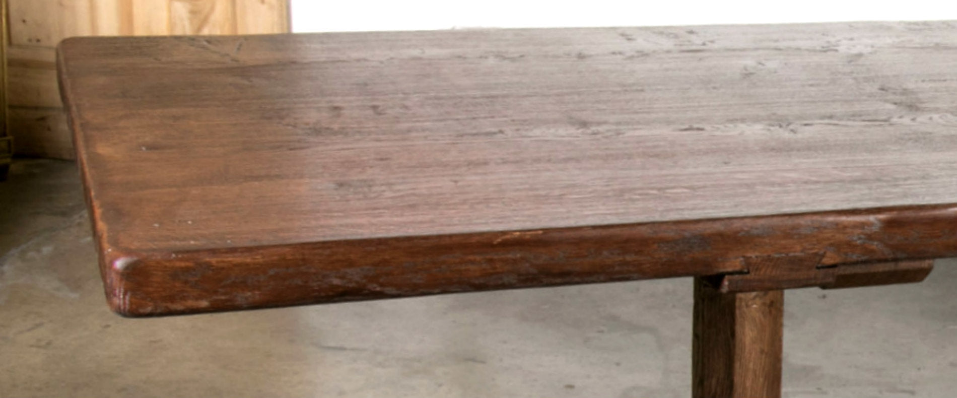 Custom 10-Foot French Farmhouse Table Handcrafted from Imported French Oak  