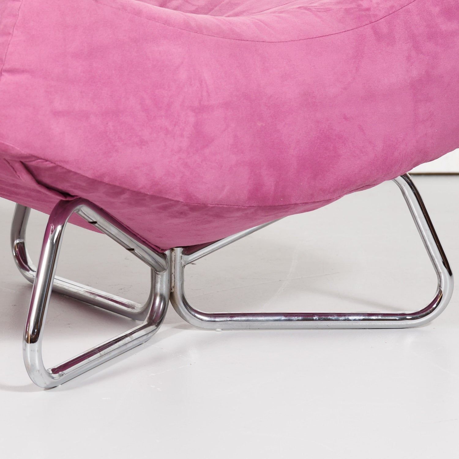 Vintage Mid-Century Modern Italian Lounge Chair and Ottoman