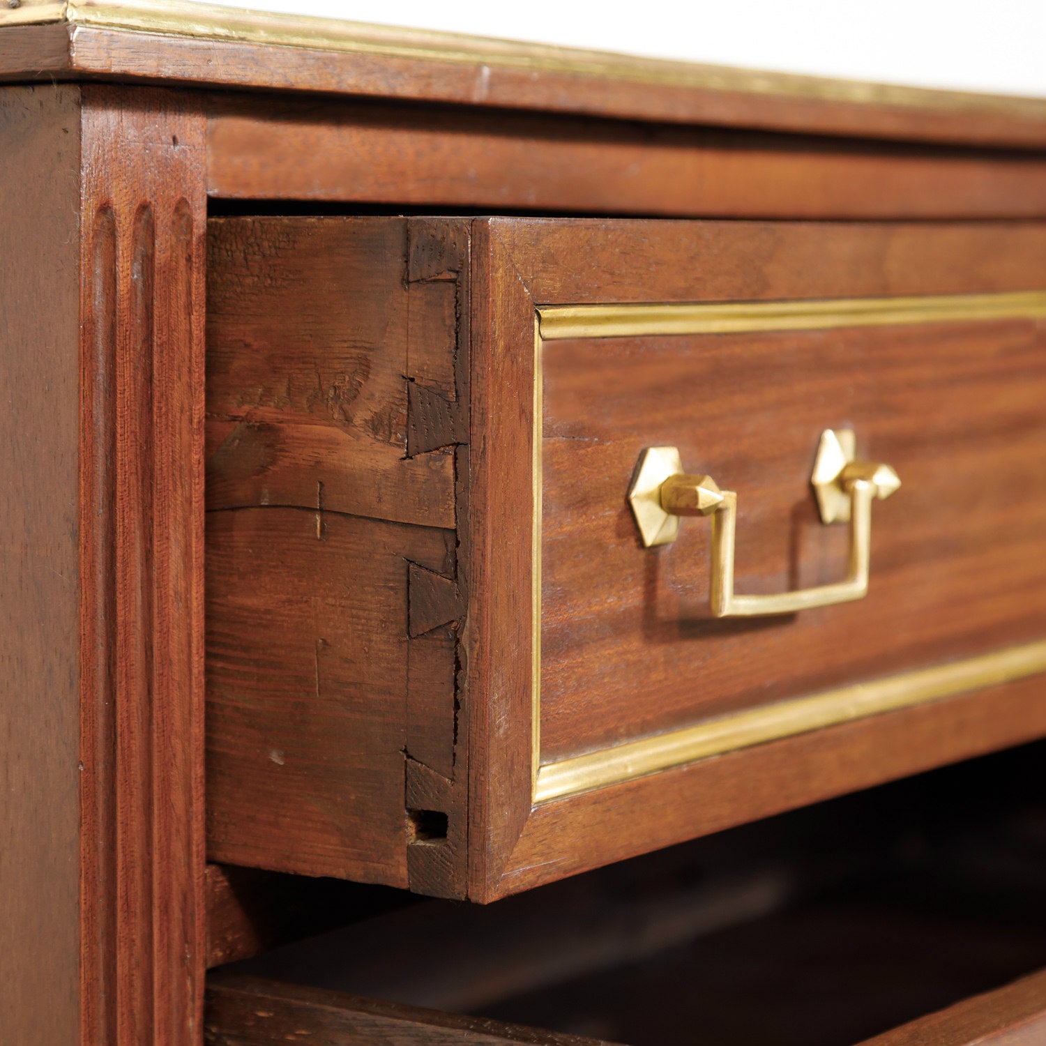 Antique French Louis XVI Style Mahogany Commode or Chest of Drawers